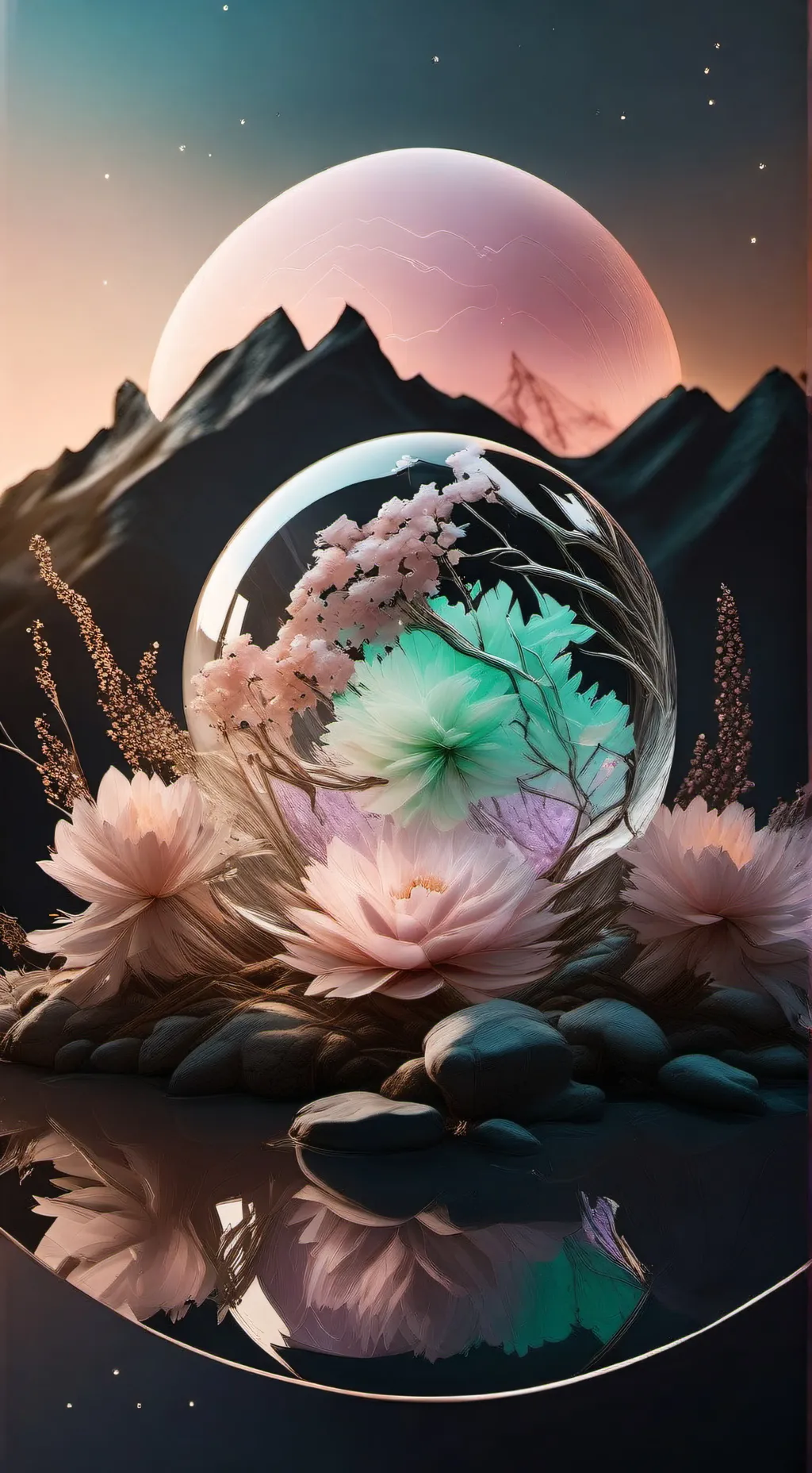 ai character: Color Balws background