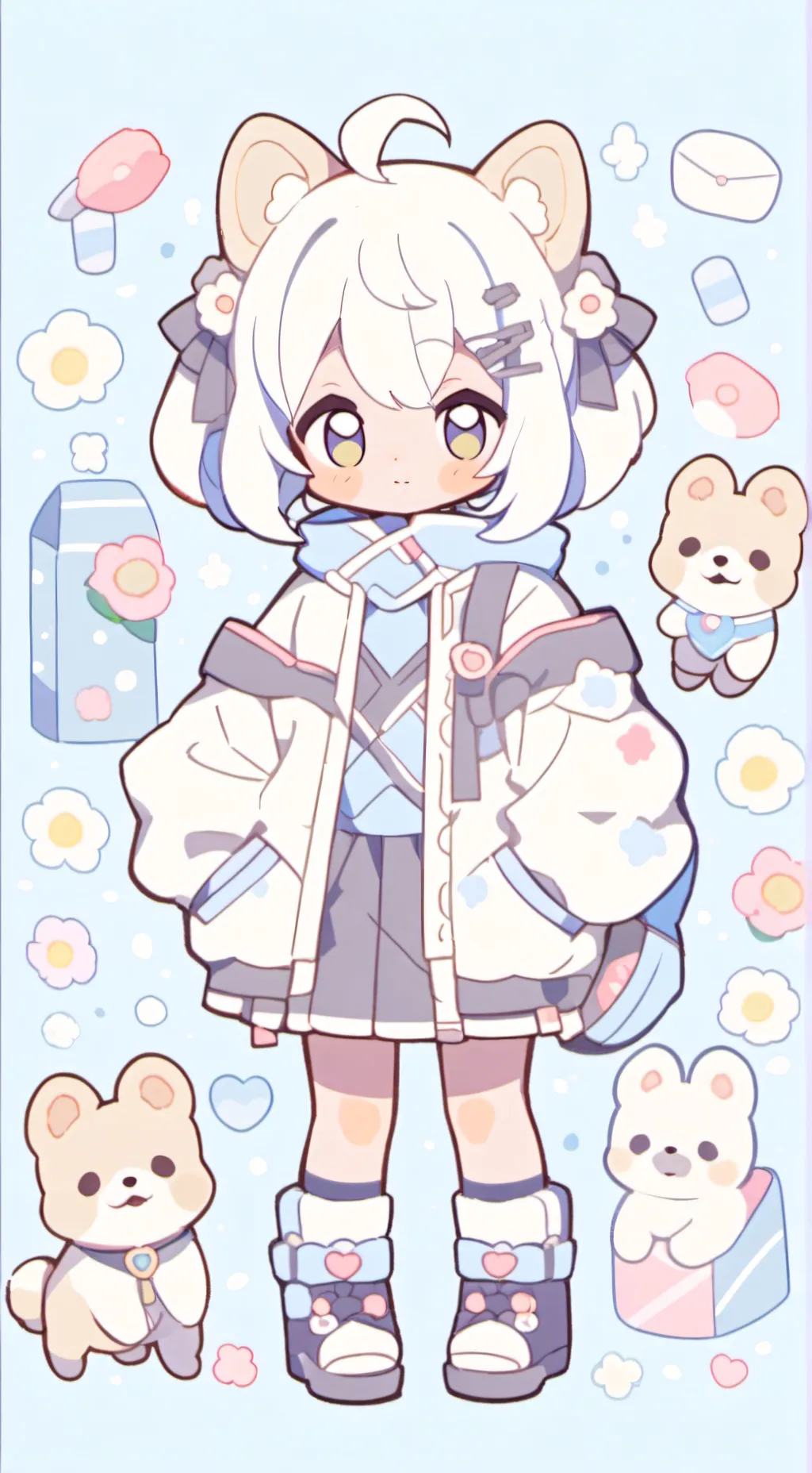 ai character: Choco background