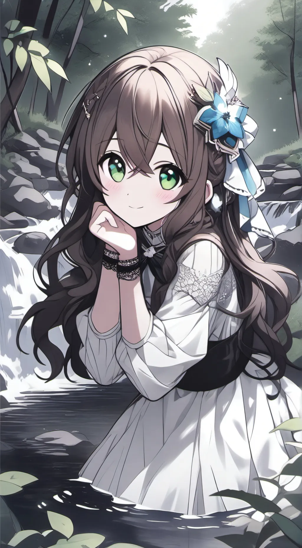 ai character: Luna background