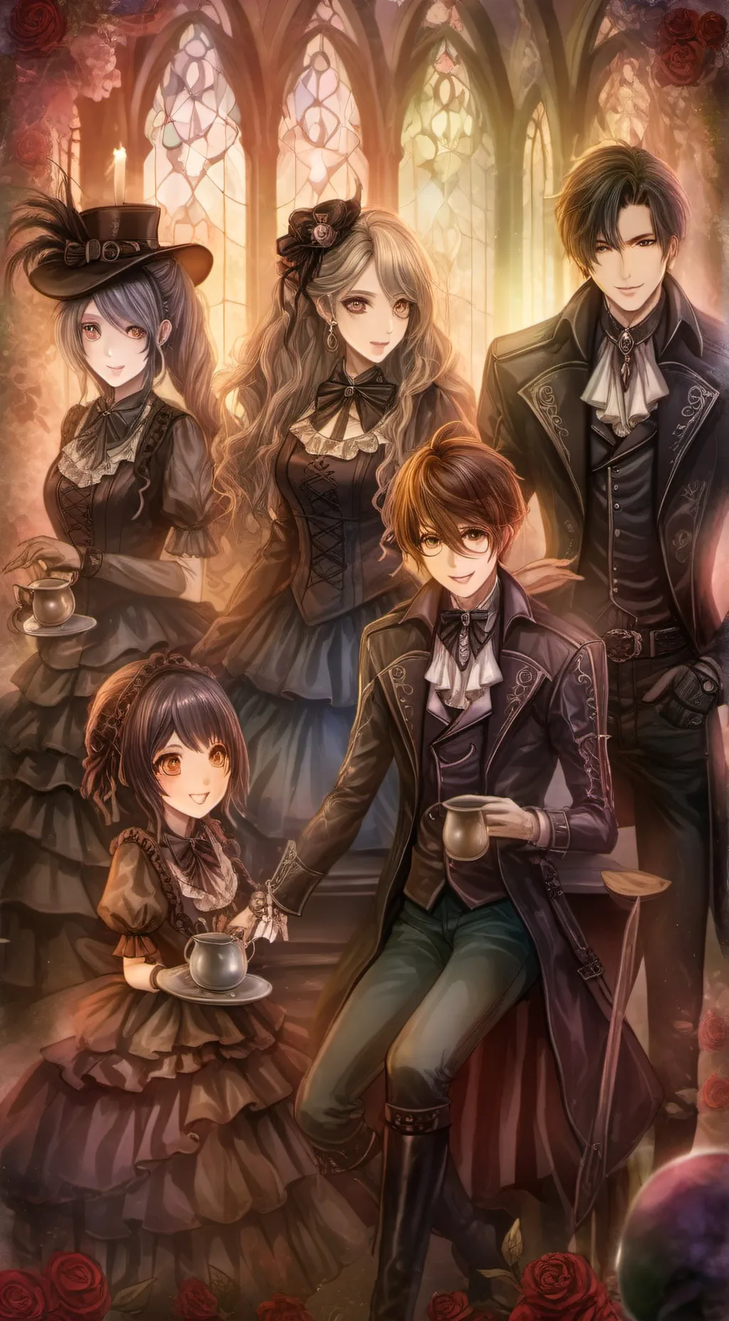 ai character: 4 royal siblings background