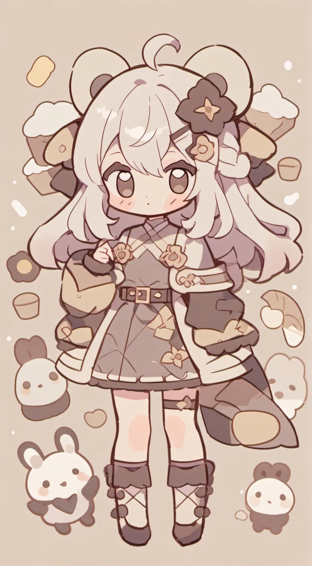 ai character: koyuka background