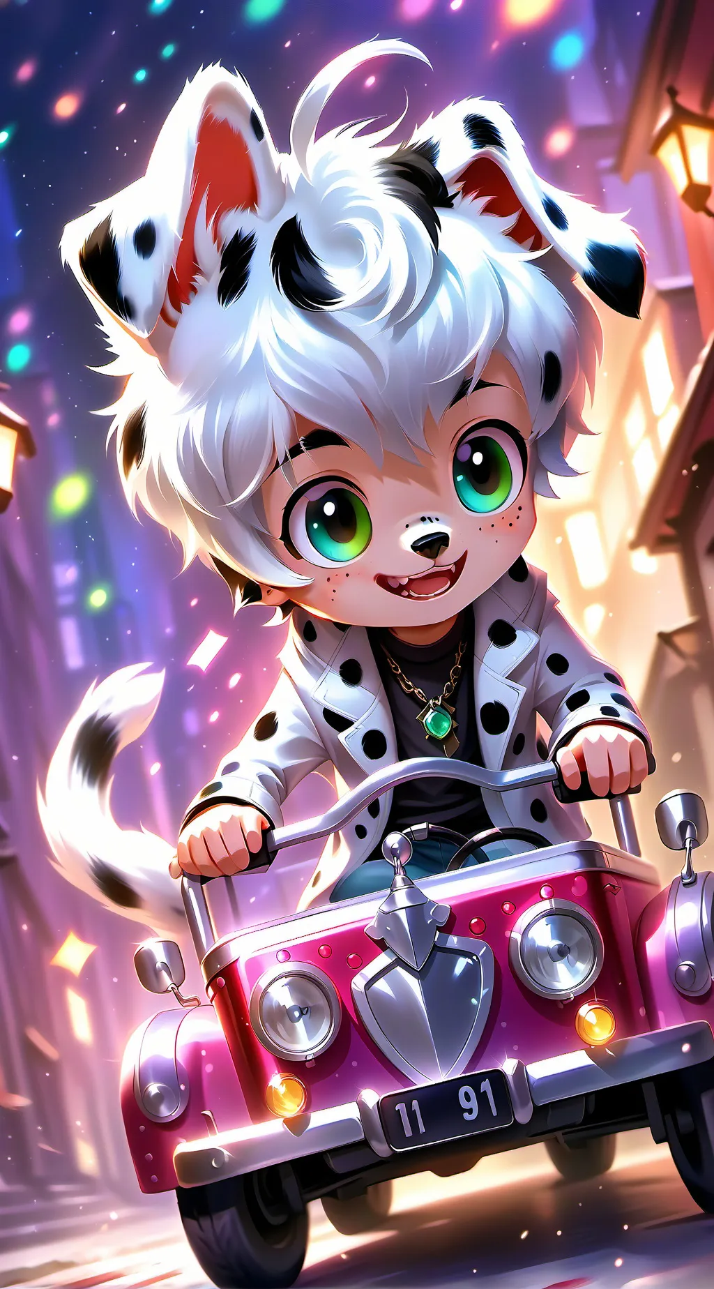 ai character: Spotted Dalmatian Spirit background
