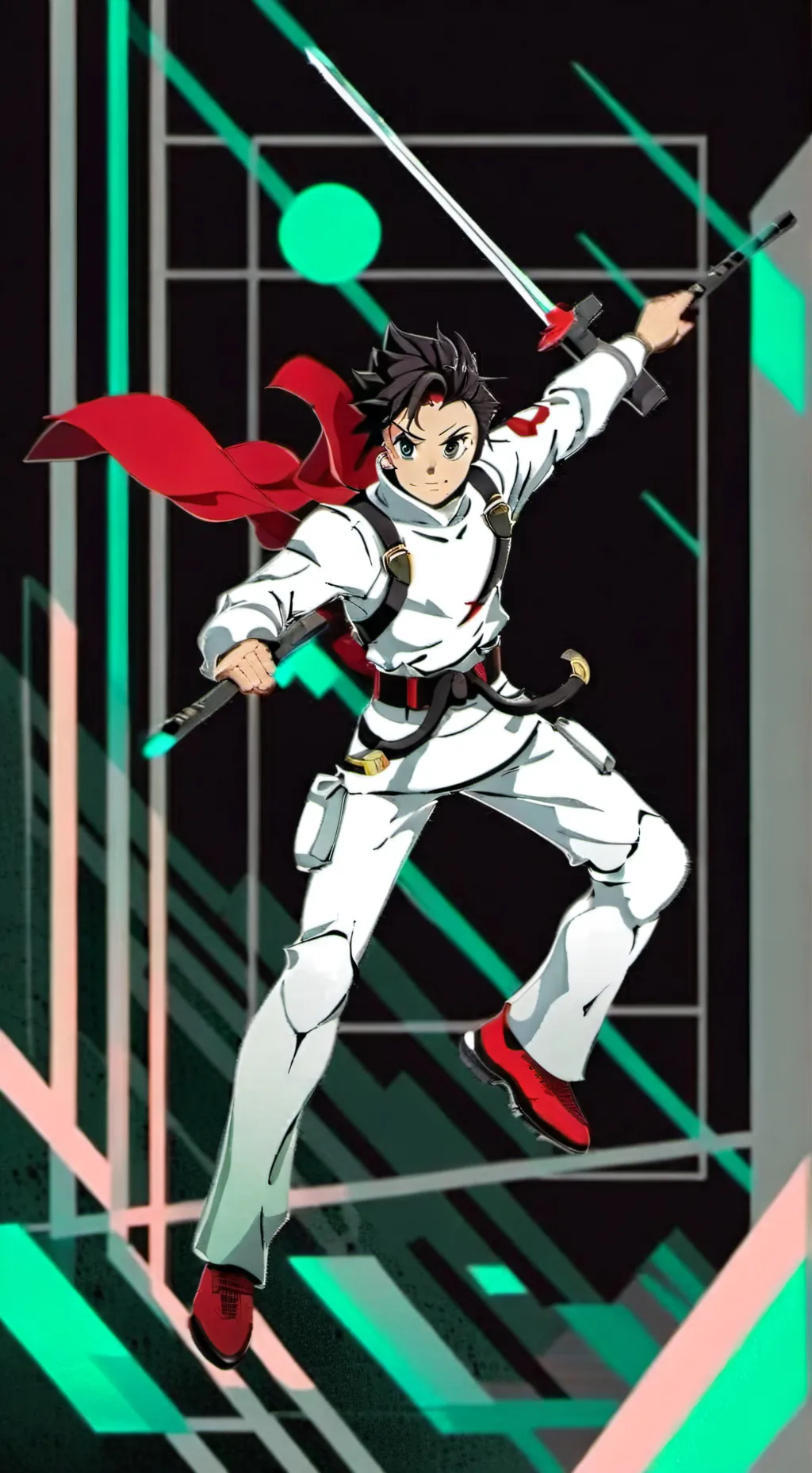 ai character: Demon slayer  background