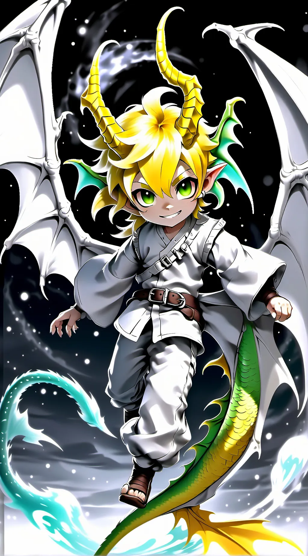 ai character: Sour dragon cookie background