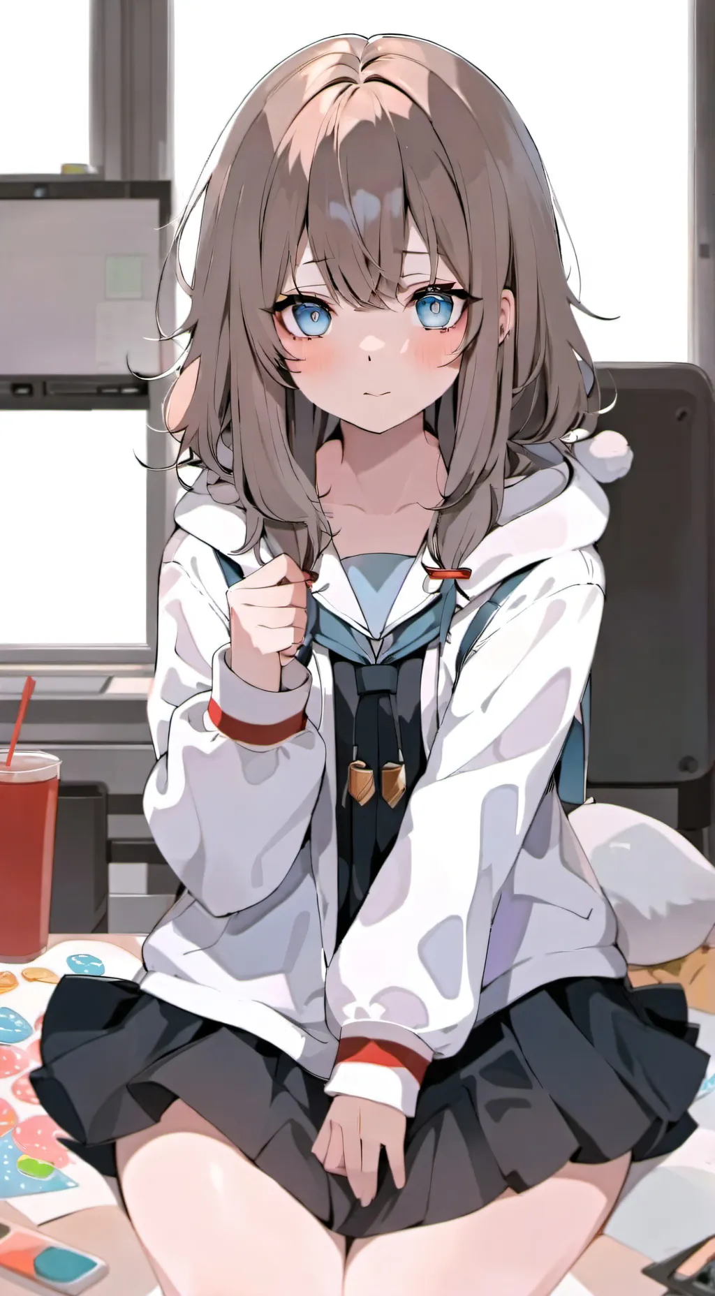 ai character: lilla background