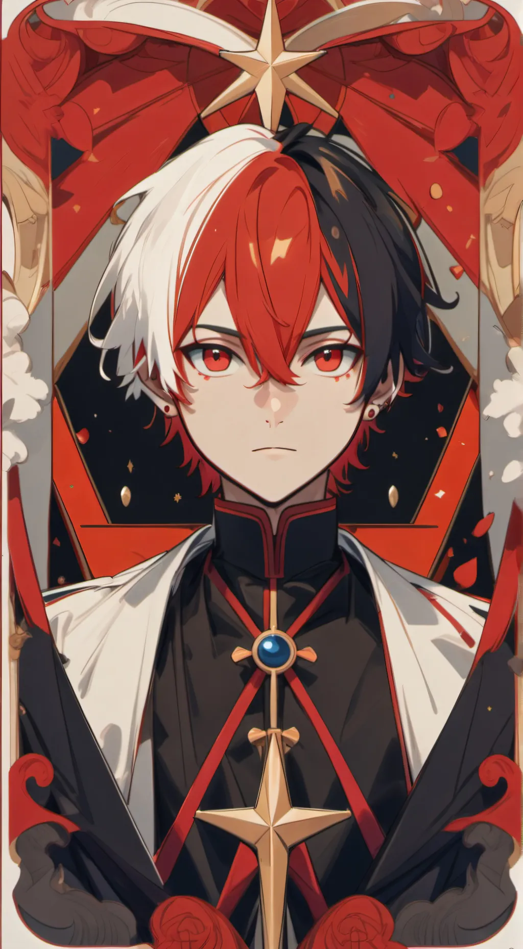 ai character: Todoroki 🤍❤️ background