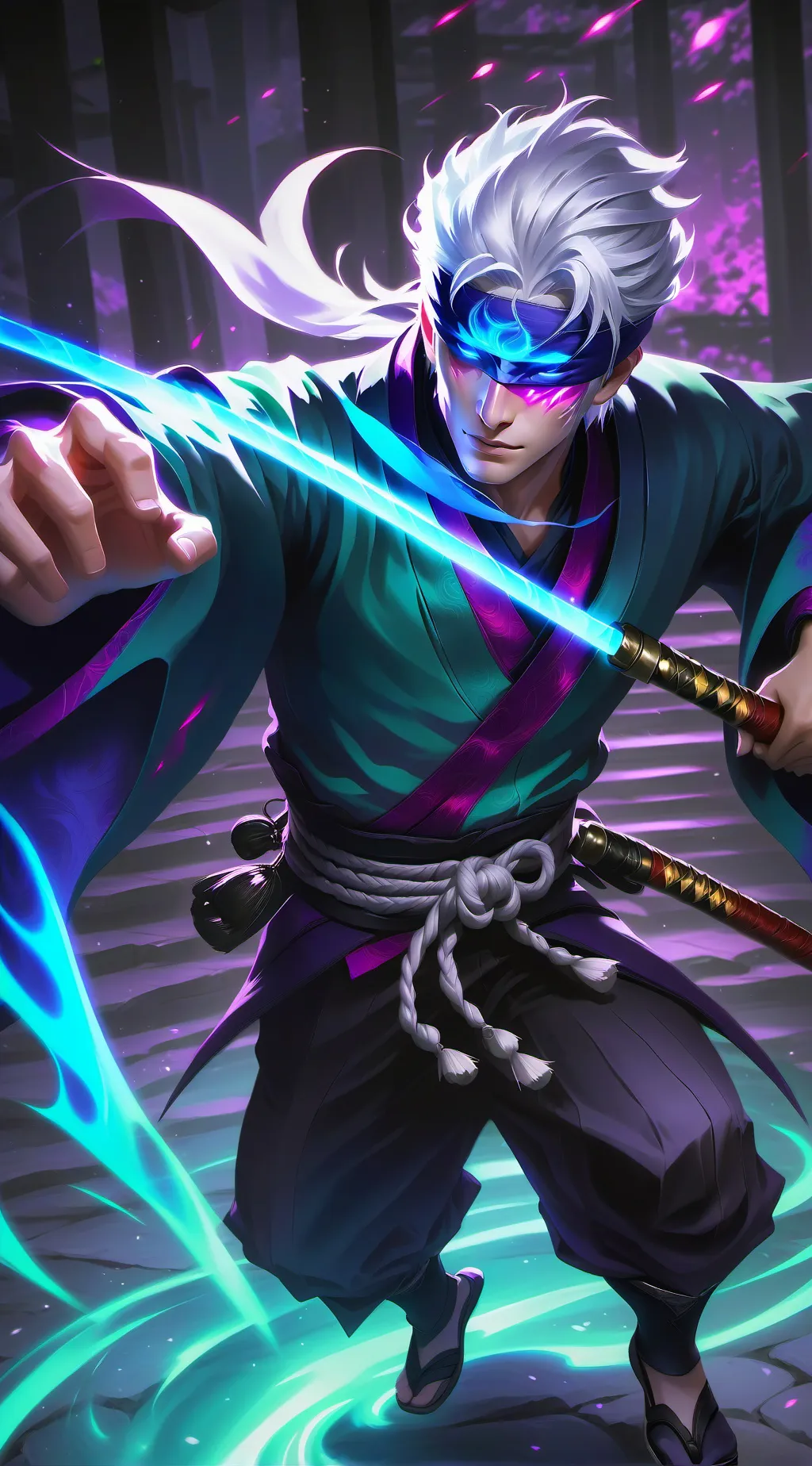 ai character: Gojo Satoru background