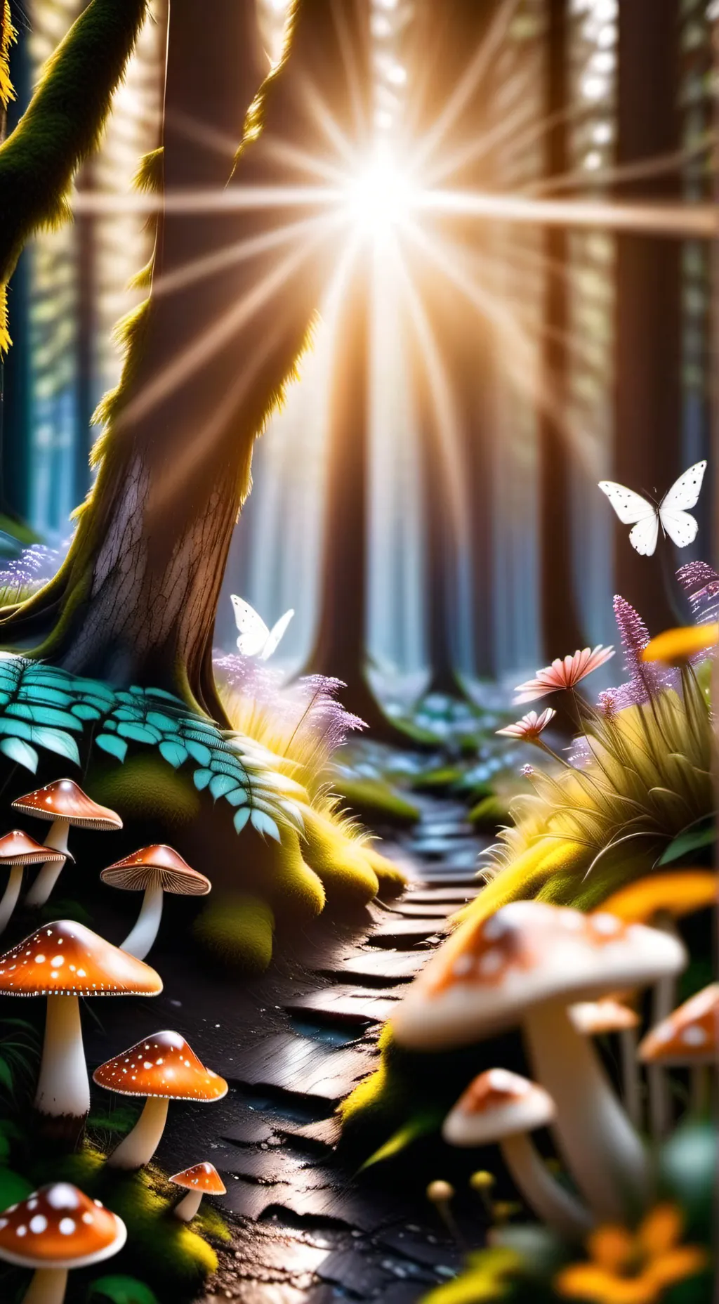 ai character: Forest background