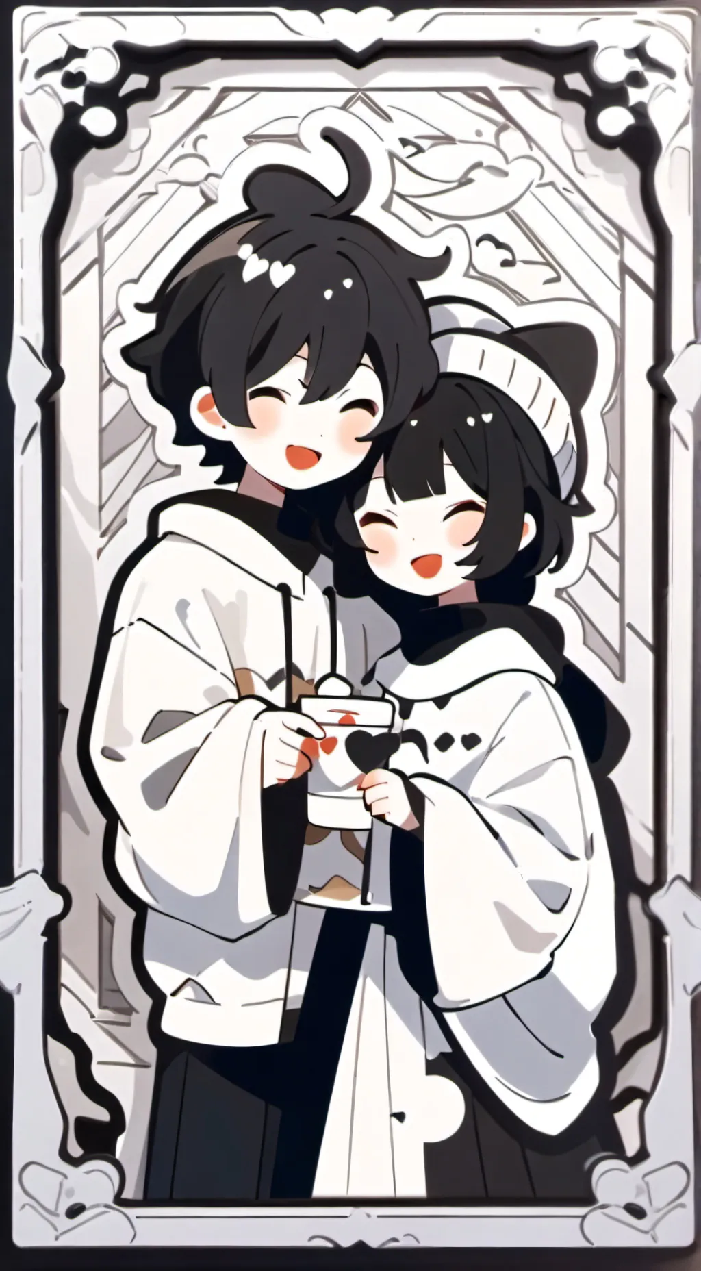 ai character: girl x boy  background