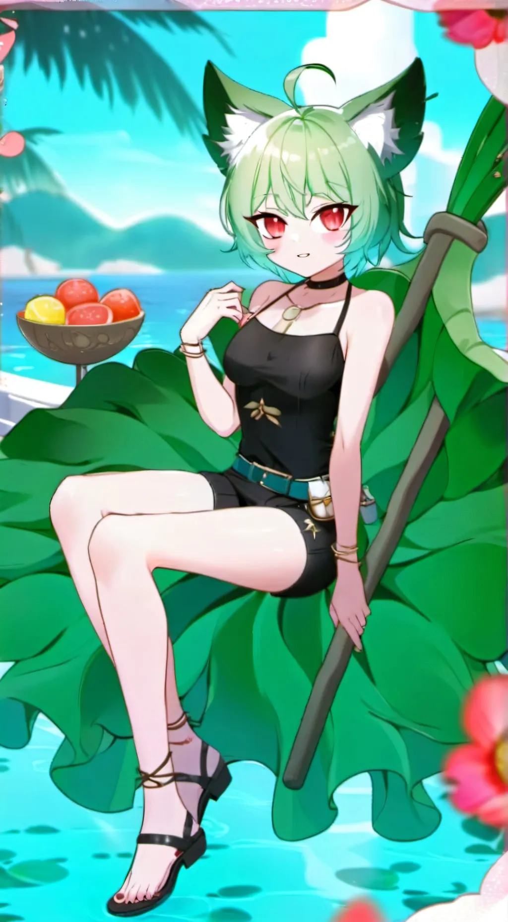 ai character: 🌱ℍ𝕆𝕁𝕀𝕋𝔸🌱 background