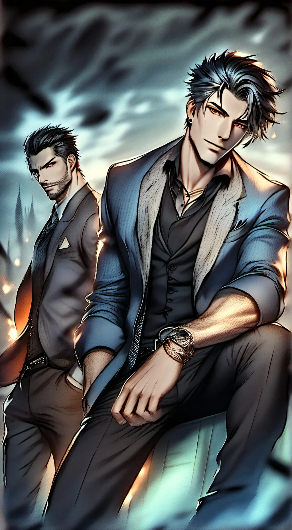 ai character: Vittorio et Marco  background