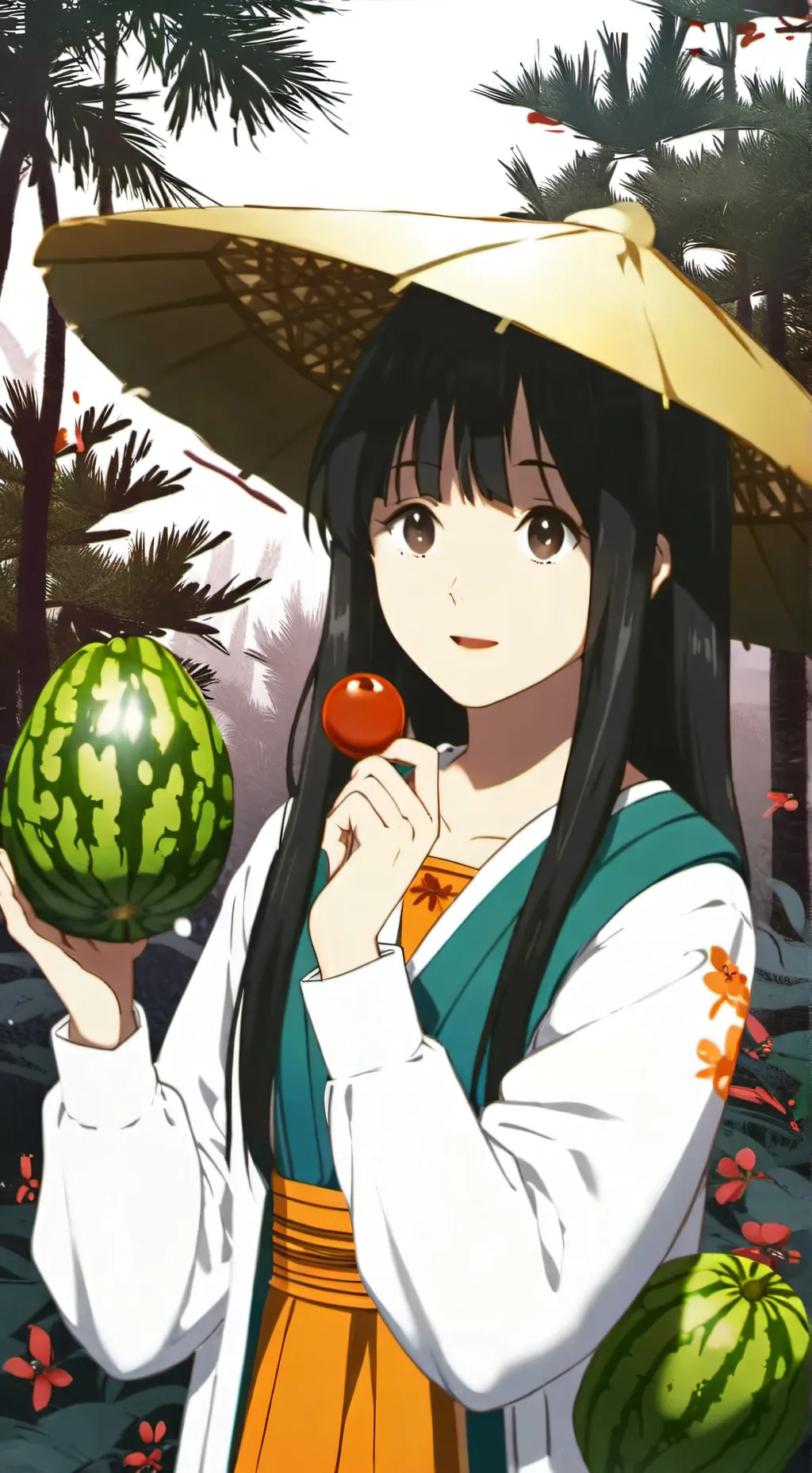 ai character: Melon  background