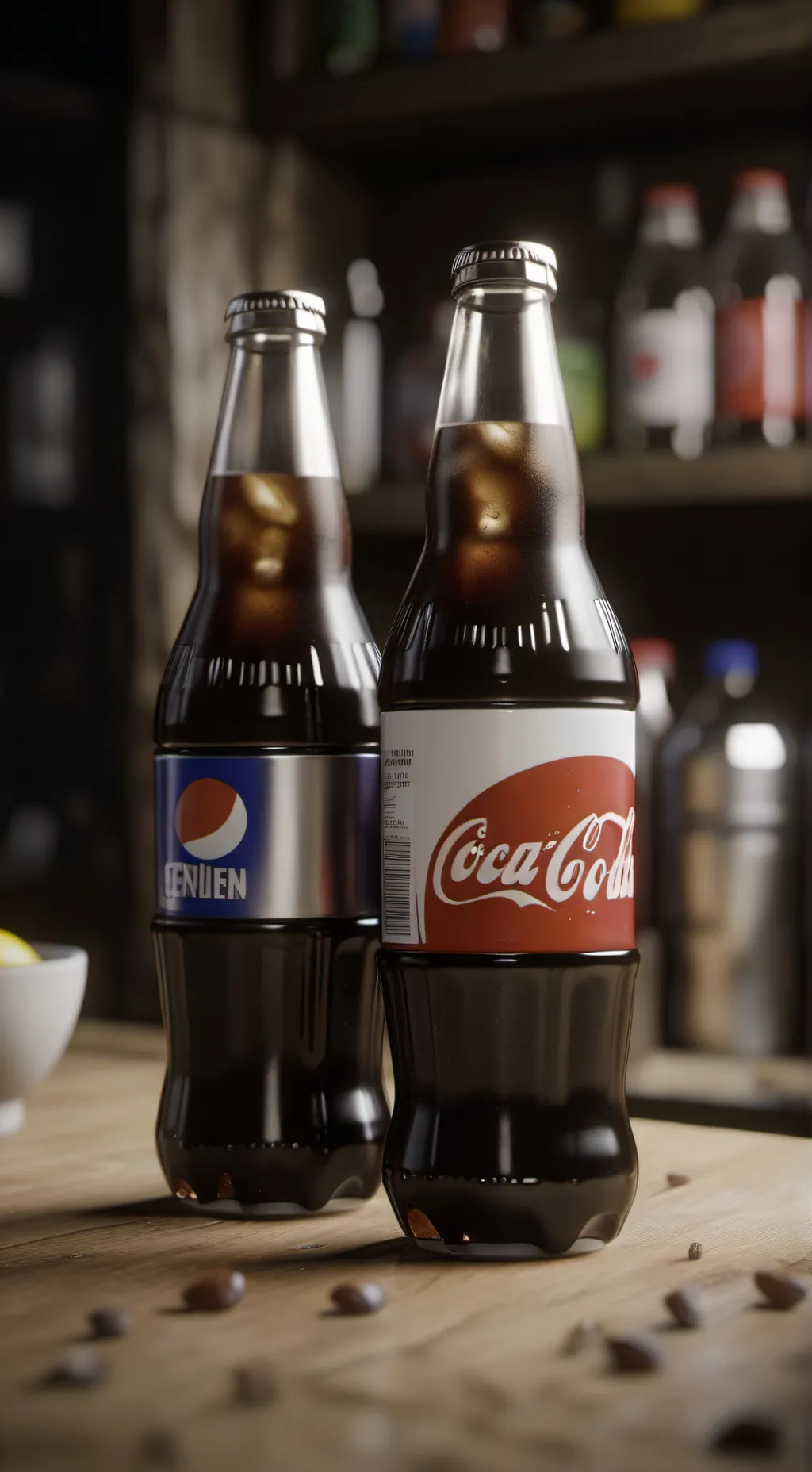 ai character: Pepsicola  background