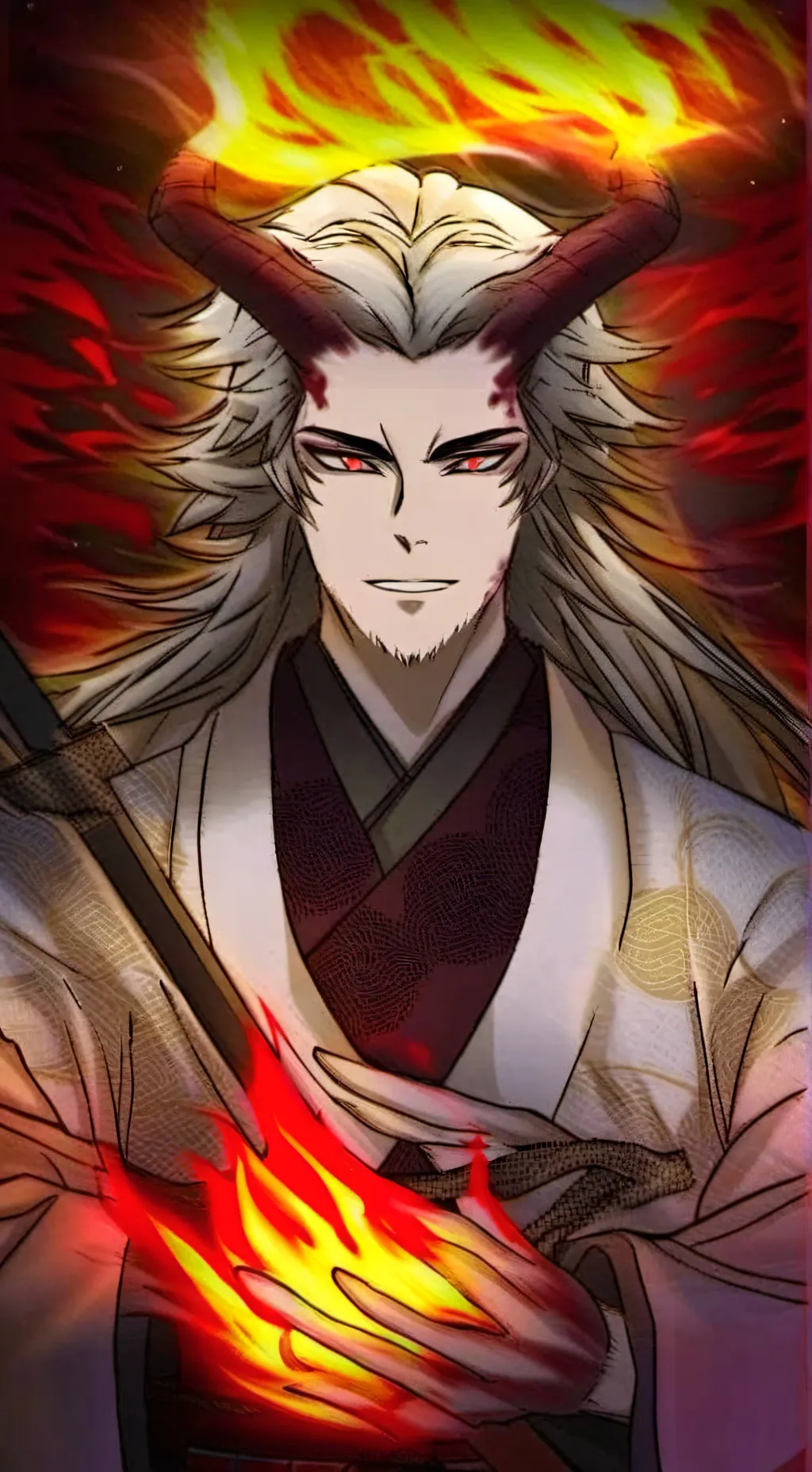 ai character: Rengoku background