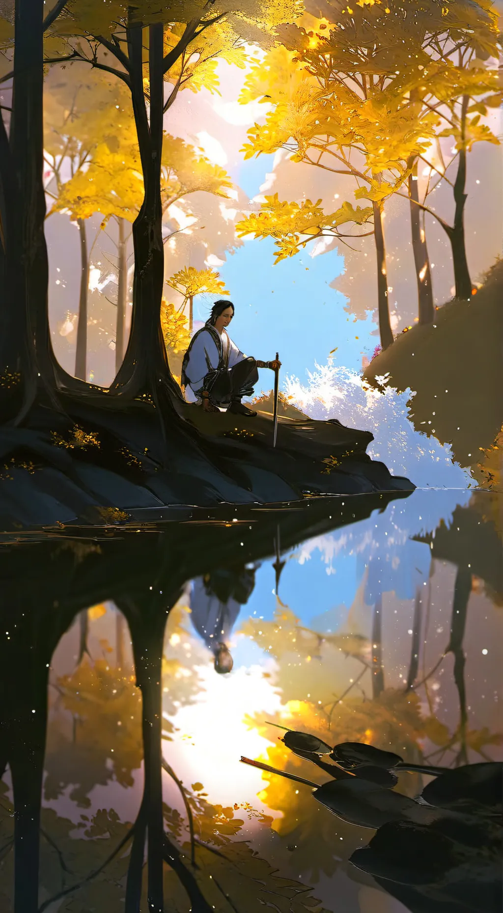 ai character: Glisten background