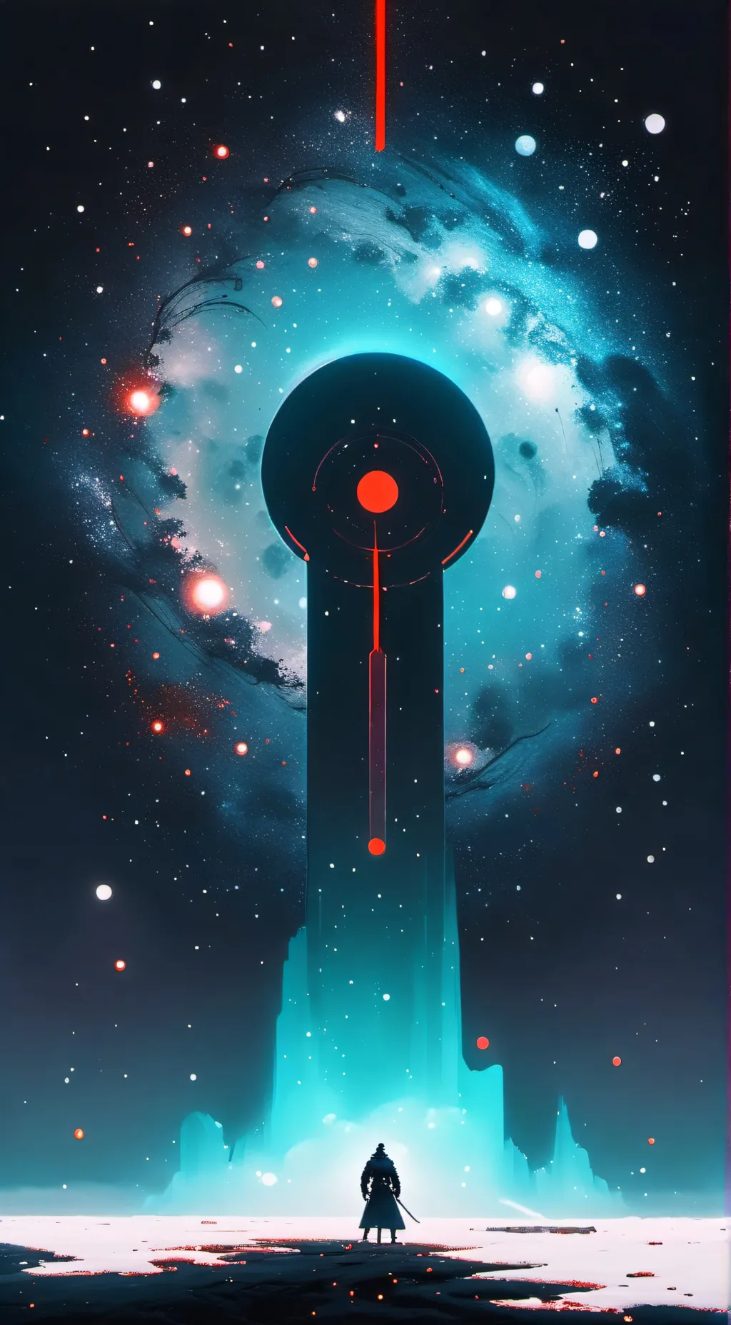 ai character: Planeta fantasma background