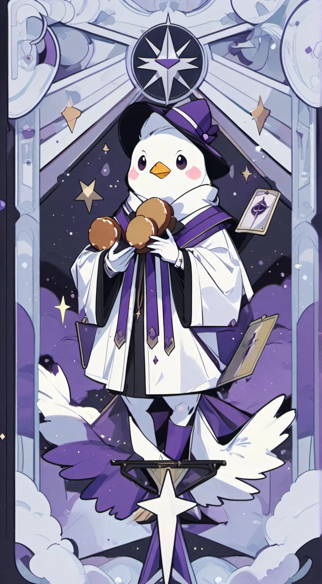 ai character: chicken_nuggies background