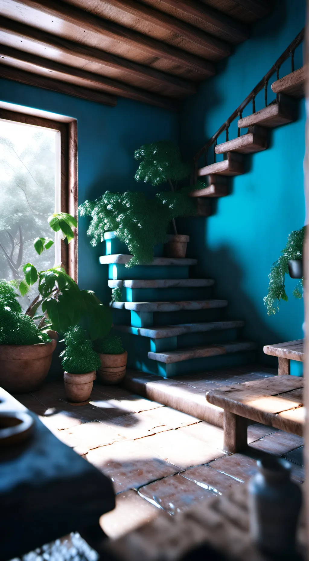 ai character: orfanato de niños background