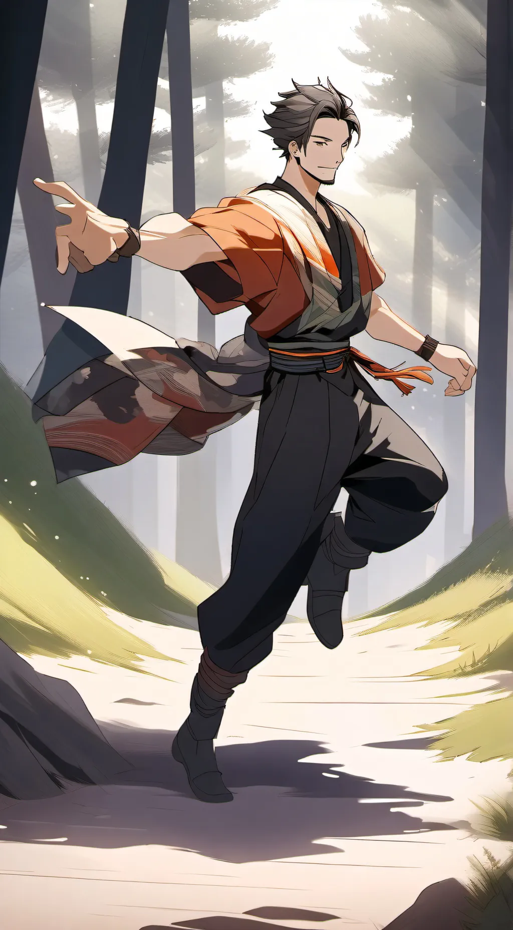 ai character: Simon español background