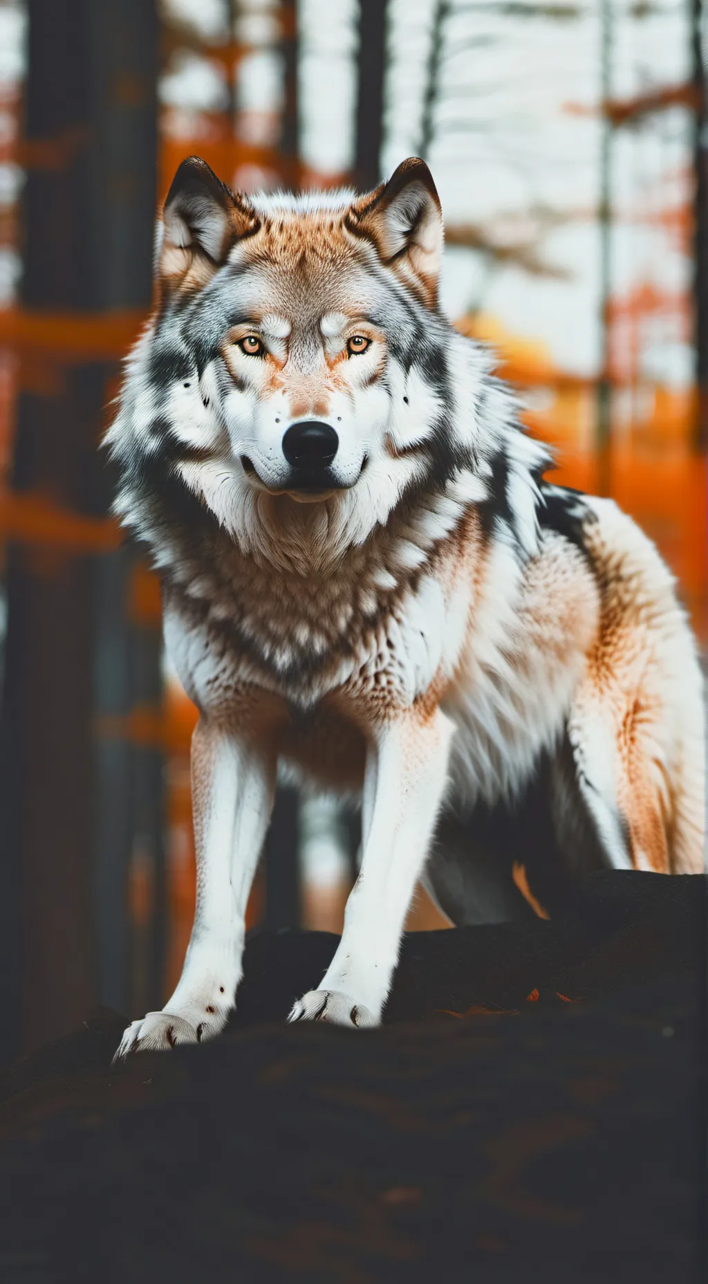 ai character: The male wolf background