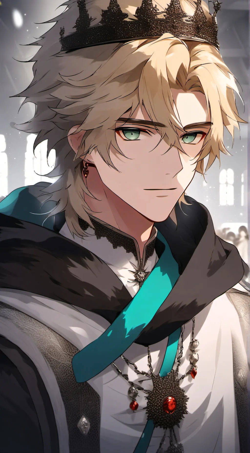 ai character: 🦚prince corrlis⚡️ background