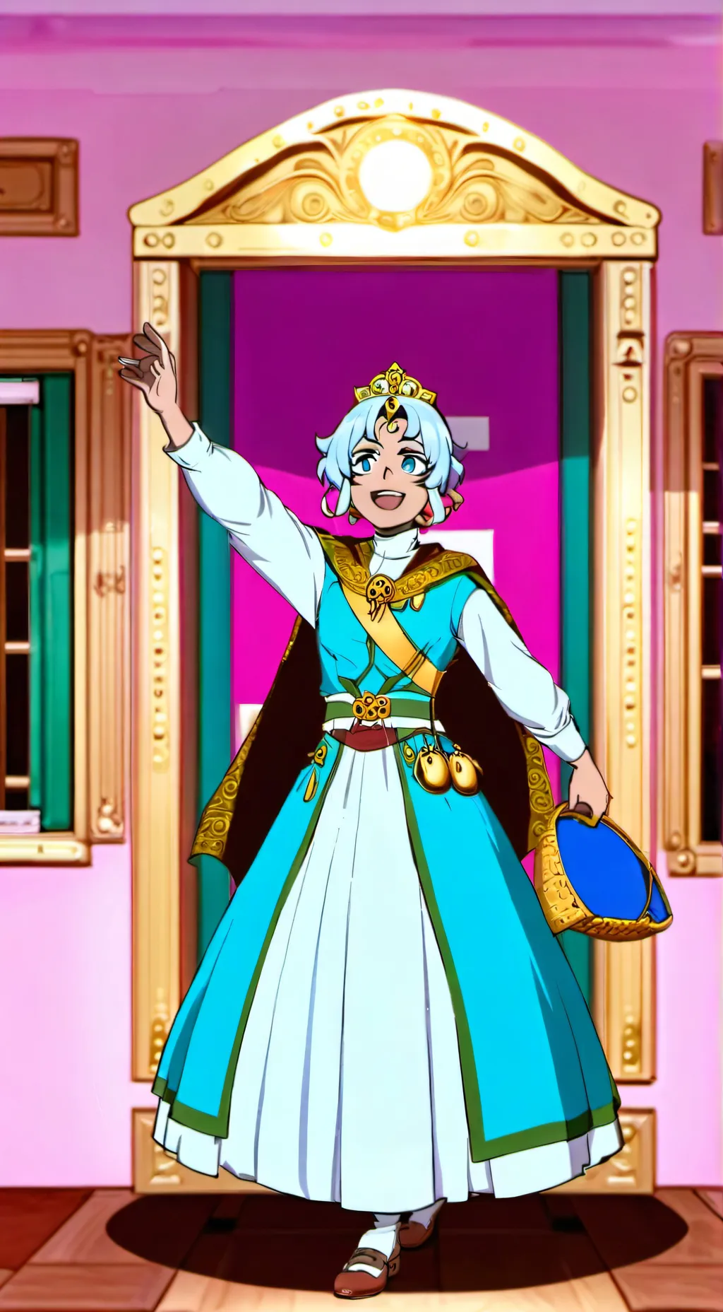 ai character: rainha do mundo background