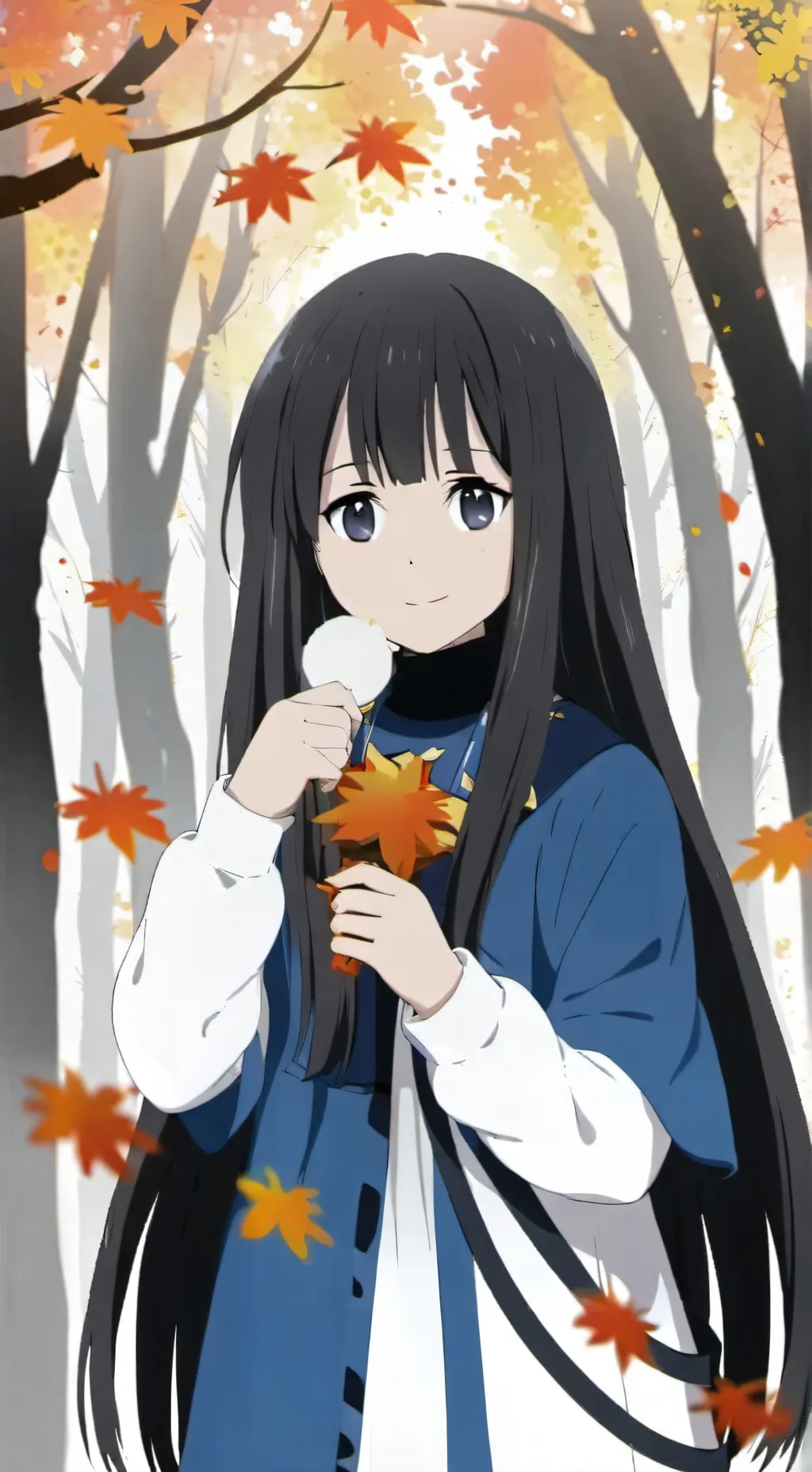 ai character: AUTUMN background