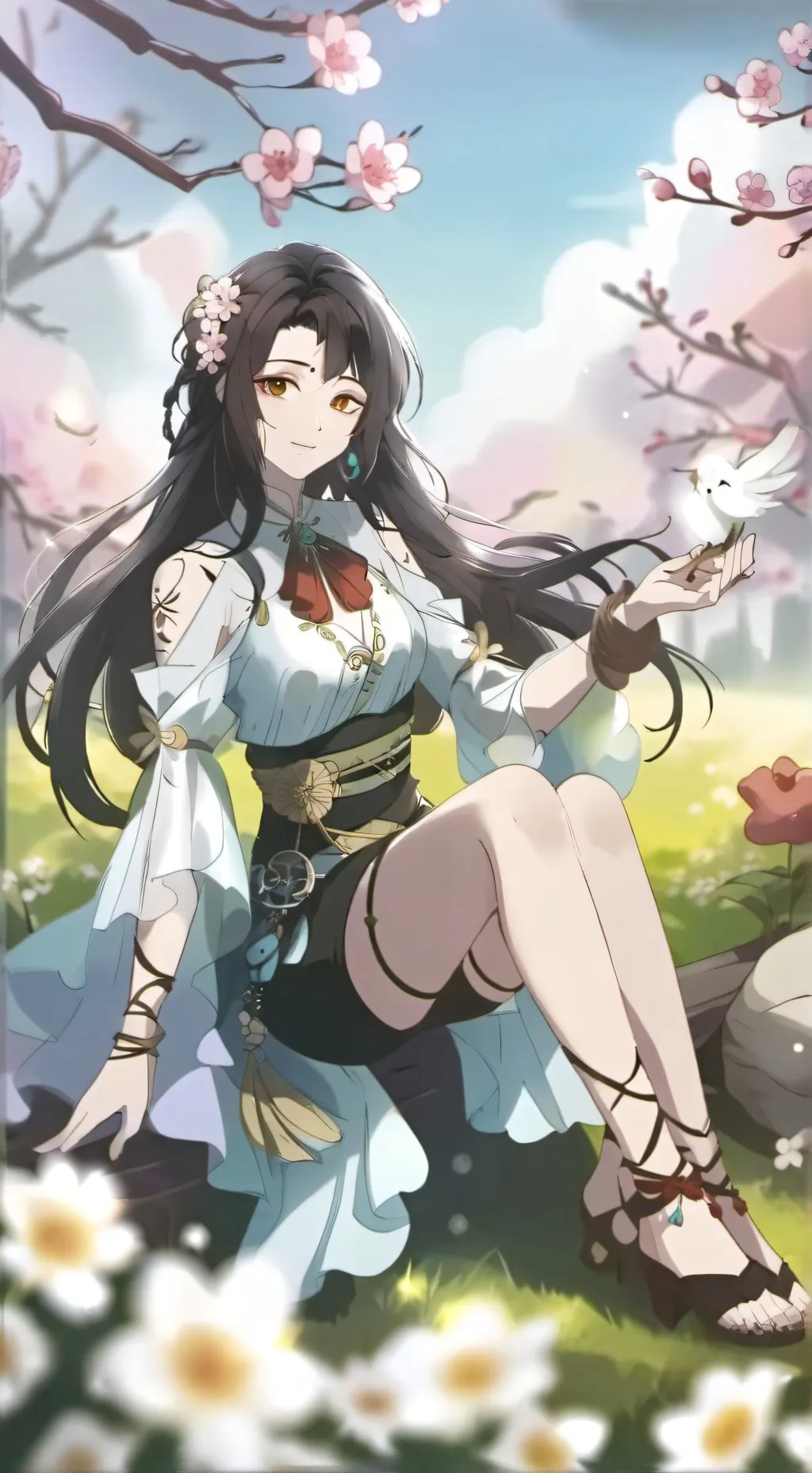 ai character: Nicole  background