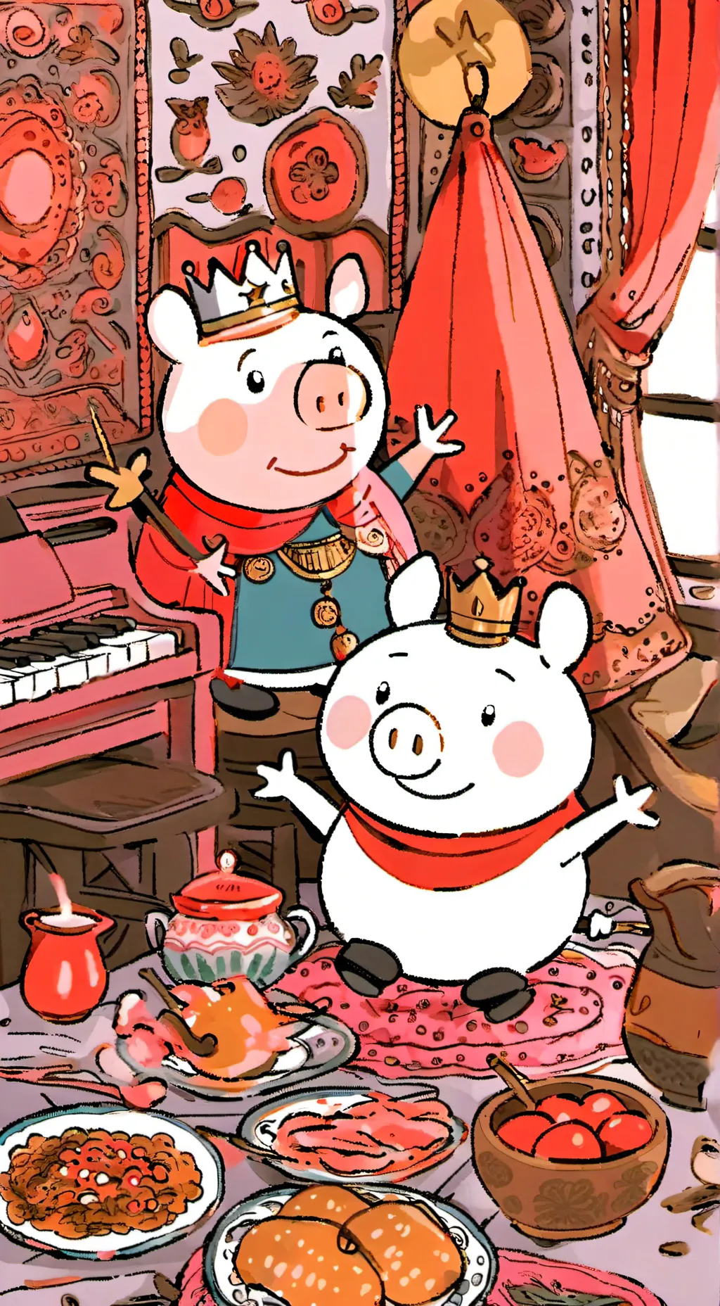 ai character: Jorge pig  background