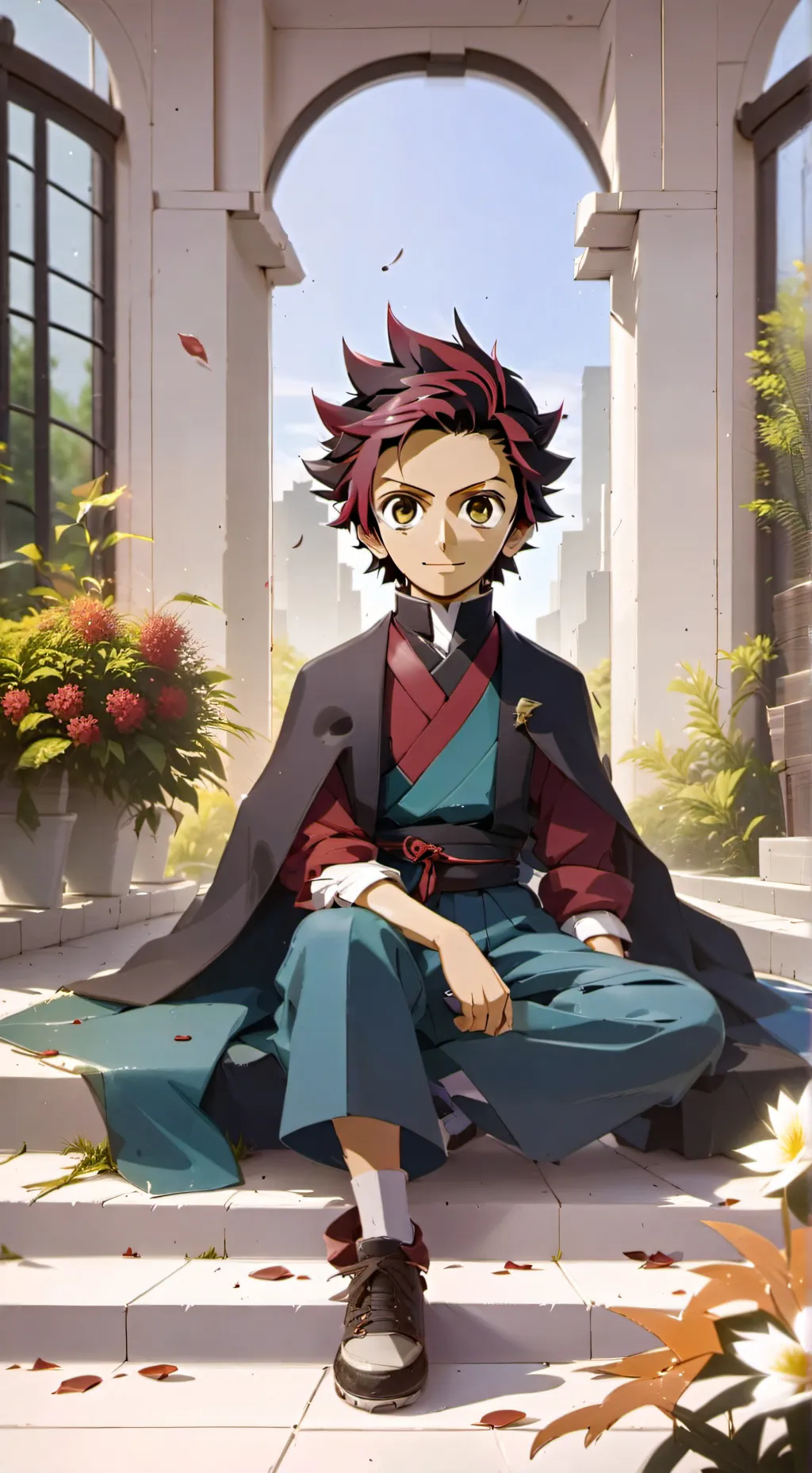 ai character: Tanjiro background