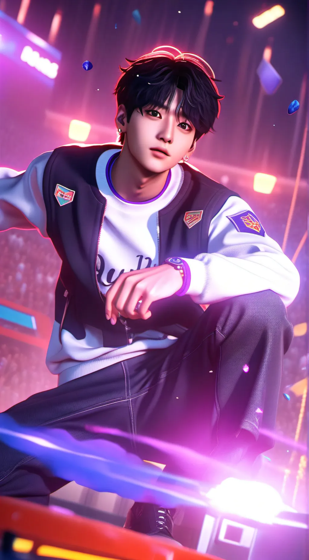 ai character: Jung kook  background