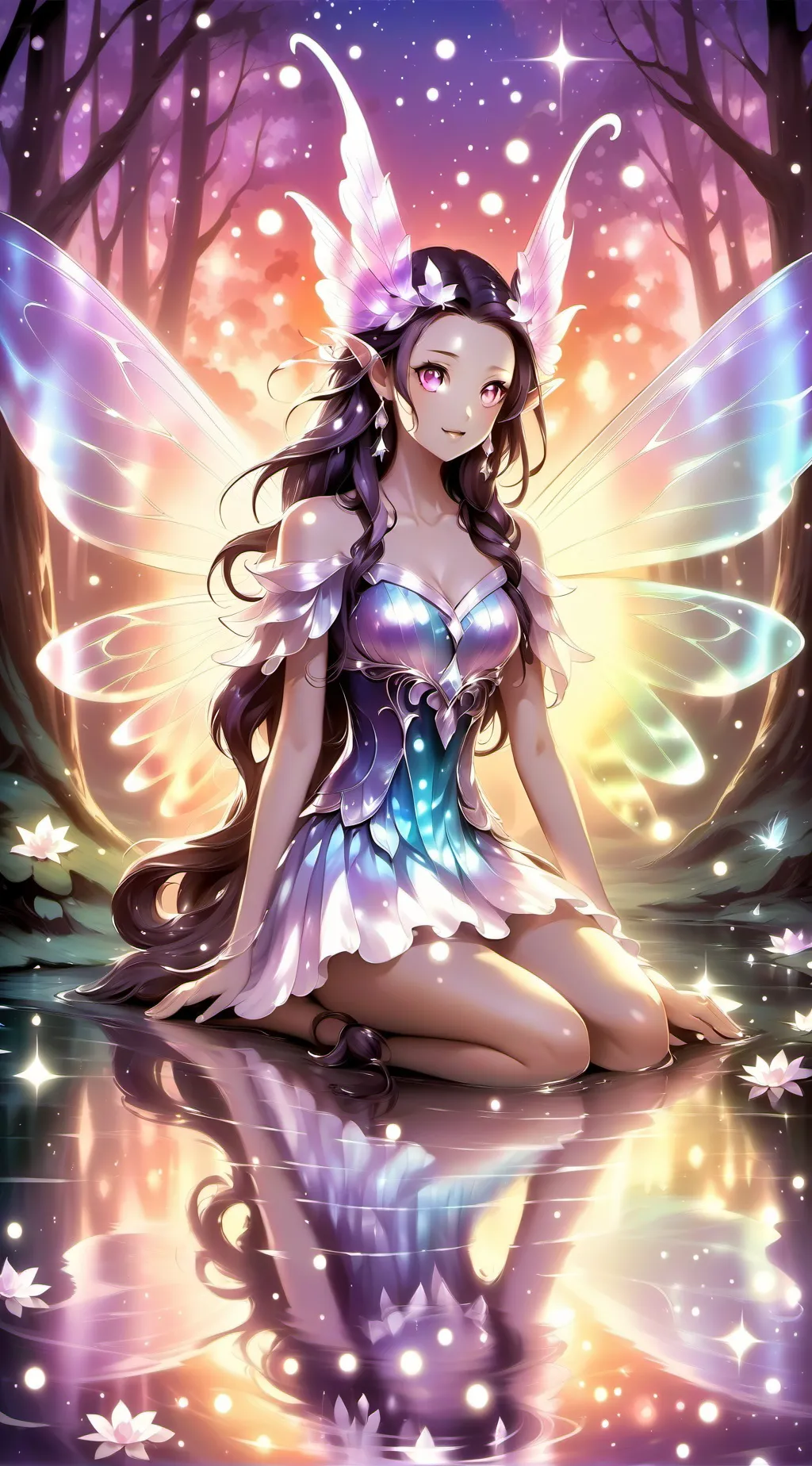ai character: element fairy background