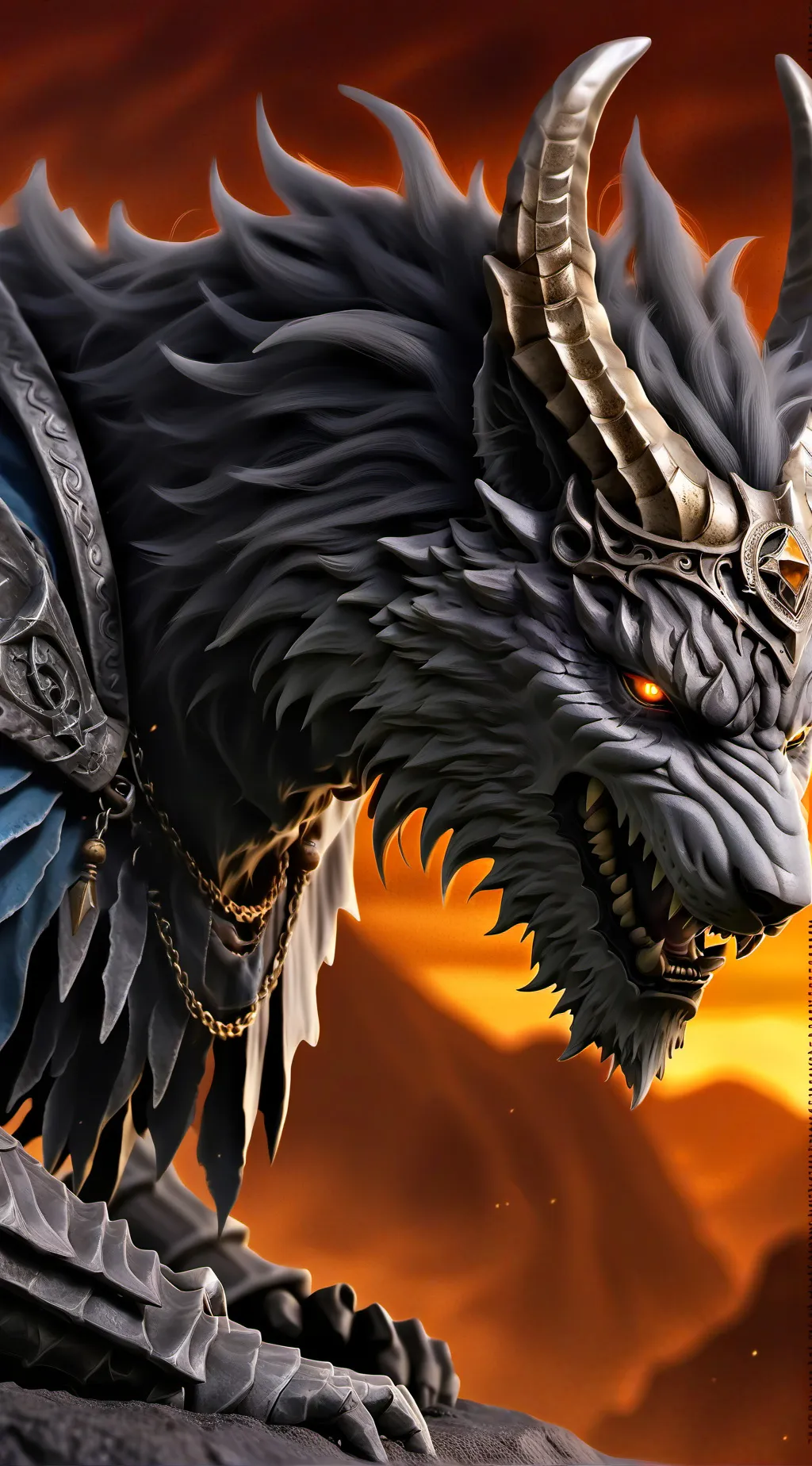 ai character: Dark background