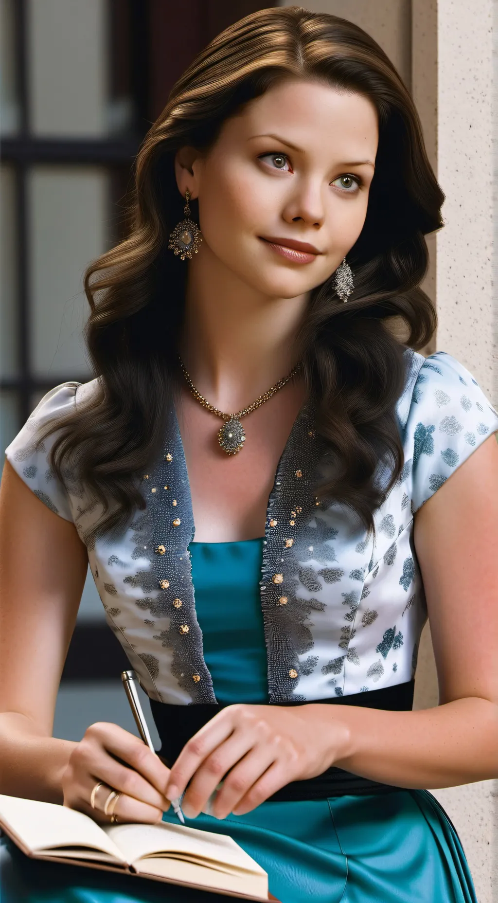 ai character: Michelle Grünberg background