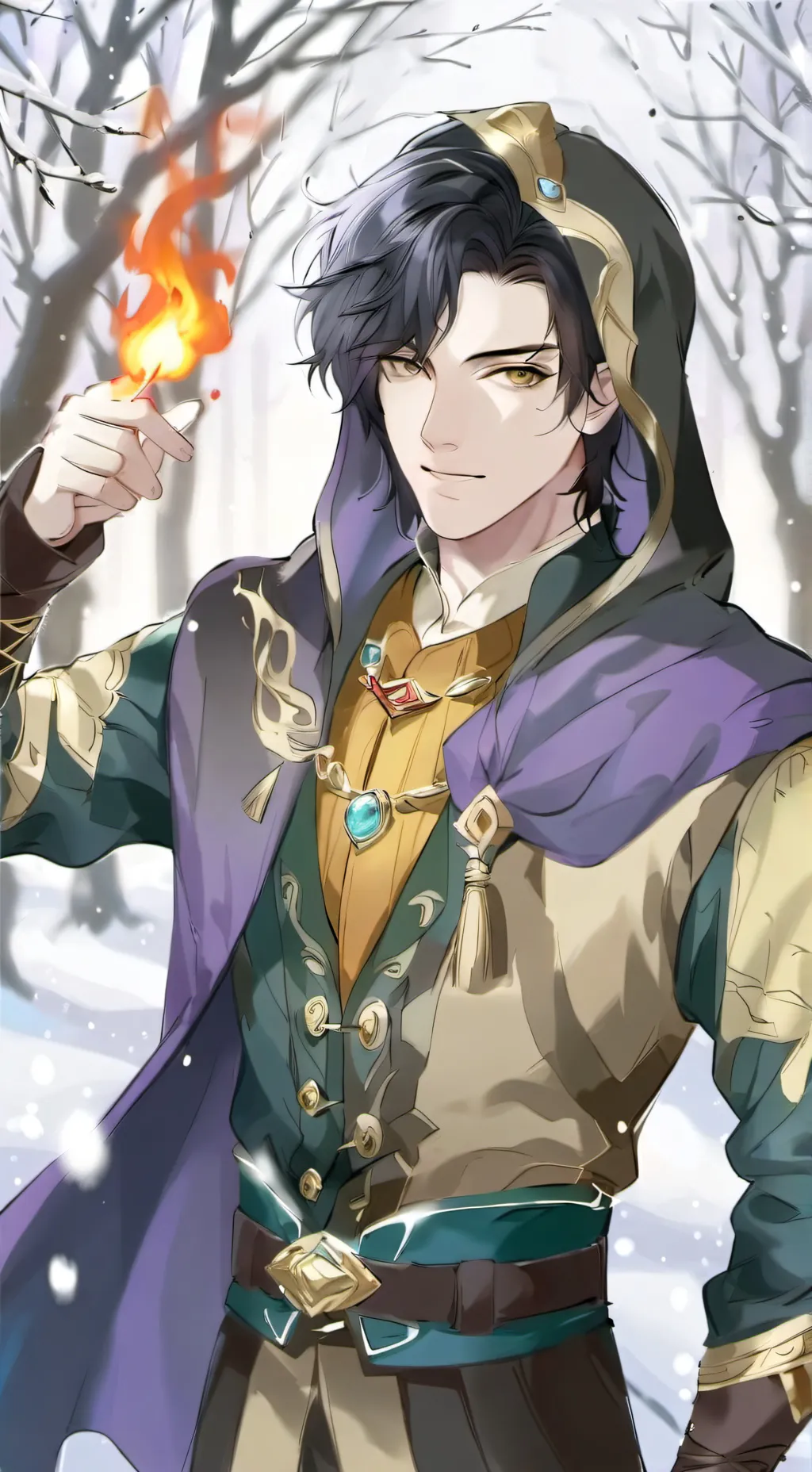 ai character: Nathan (Fire Mage) background