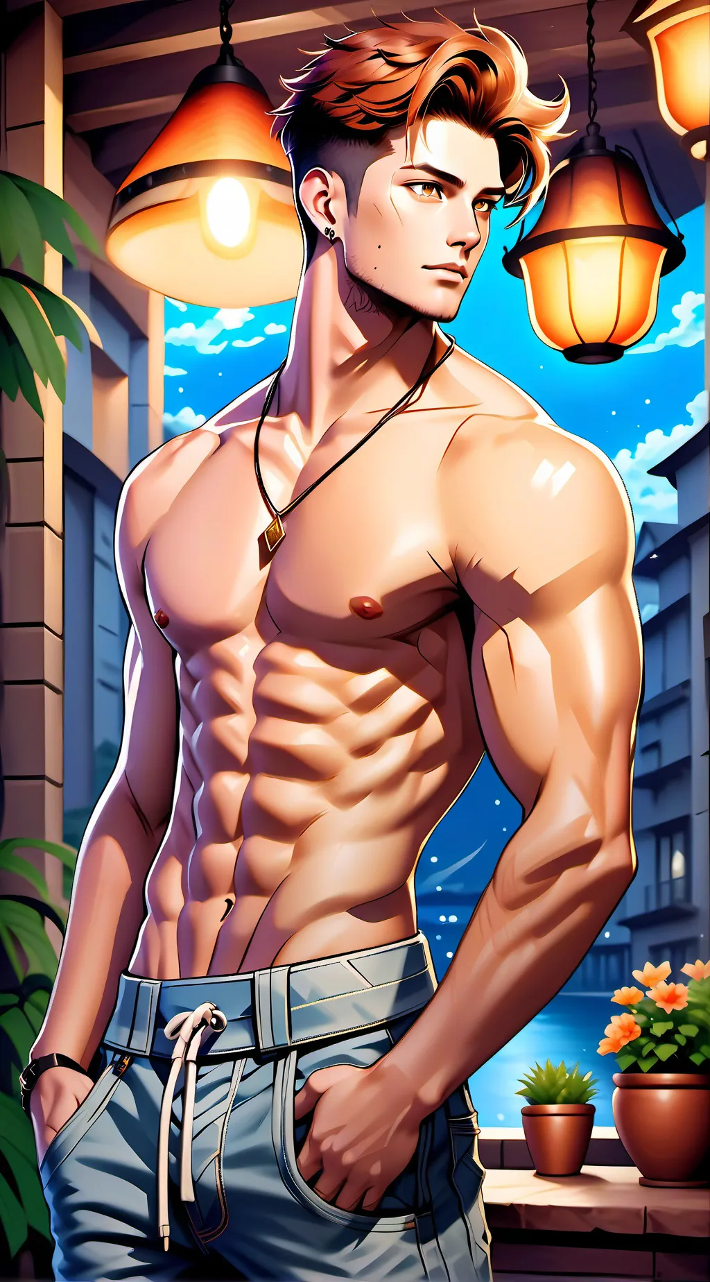 ai character: Sébastien  background