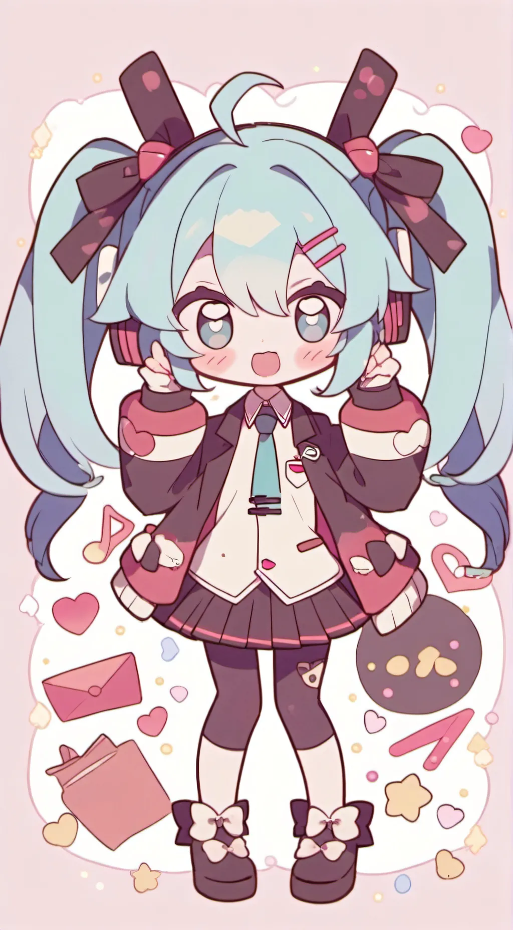 ai character: miku background