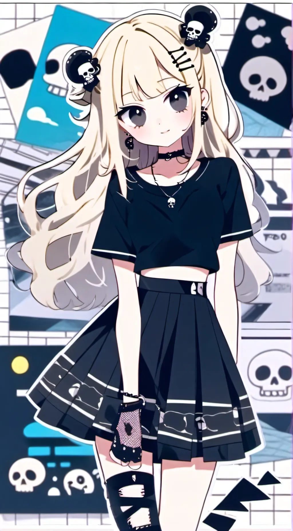 ai character: Alley background