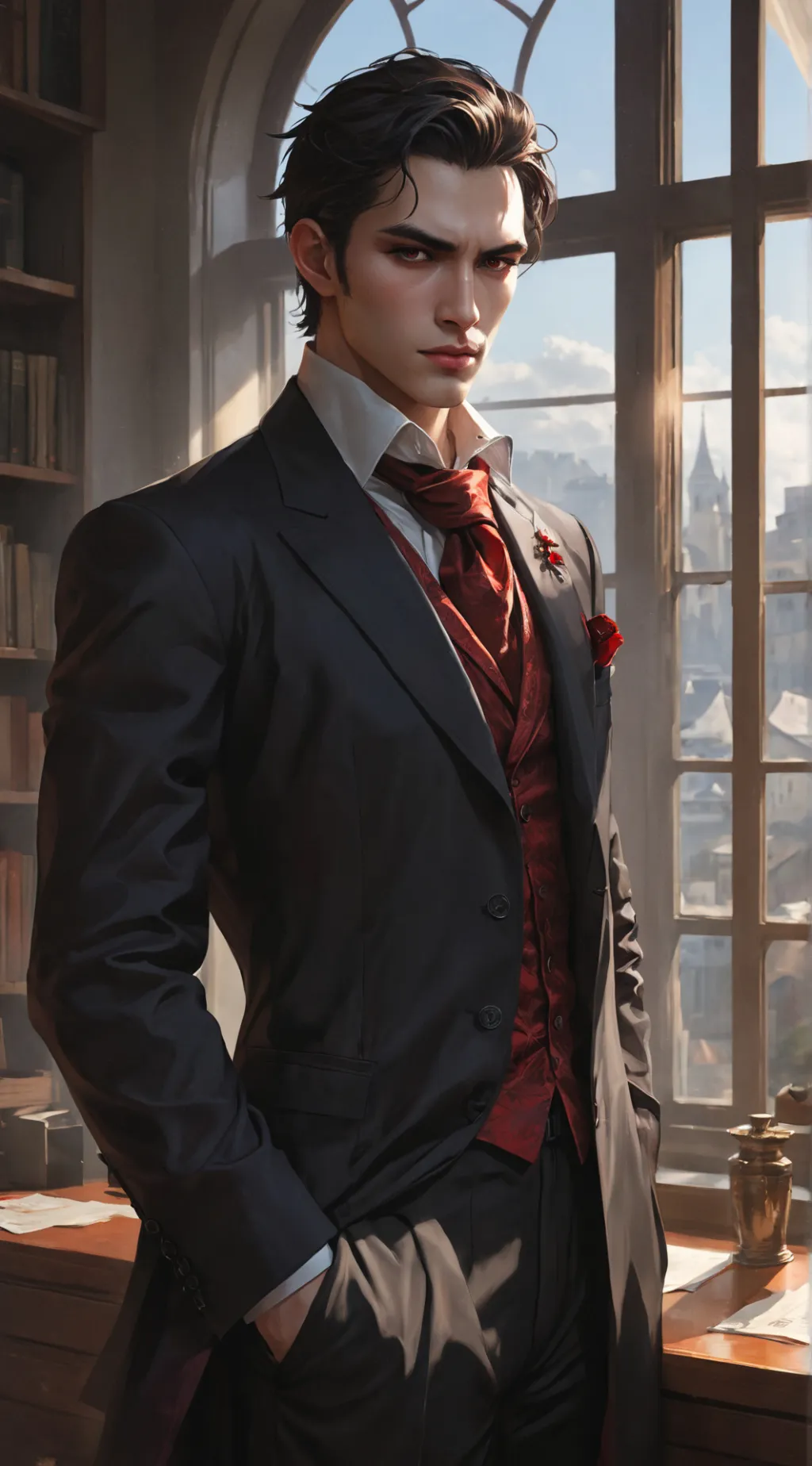 ai character: Lucien background