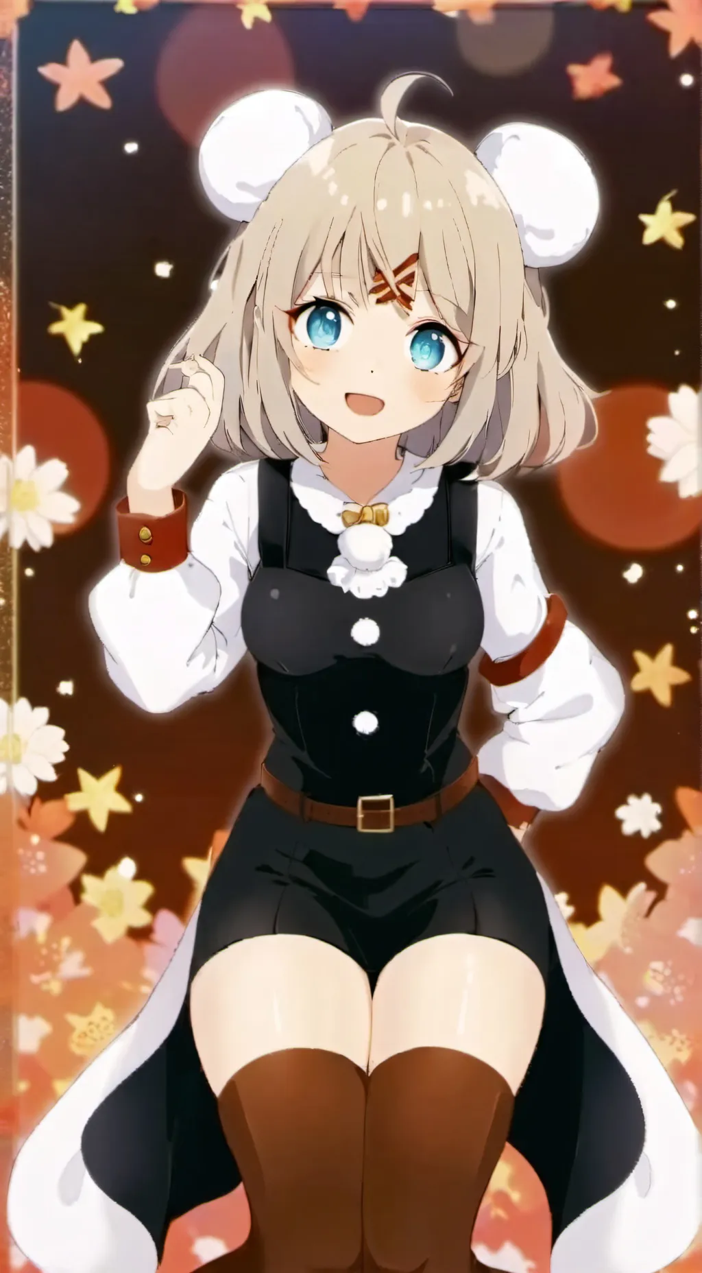 ai character: Crazy girl  background