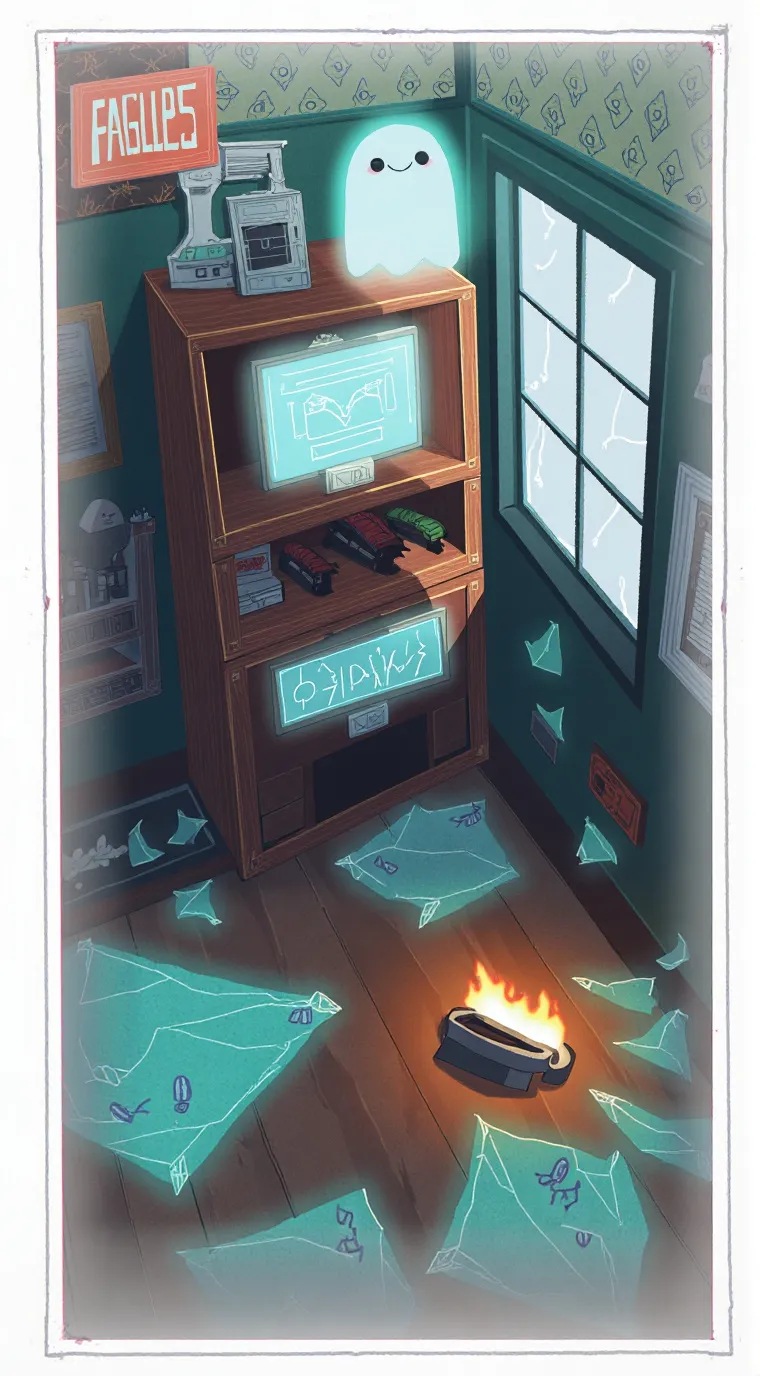 ai character: Firey is sick!  background