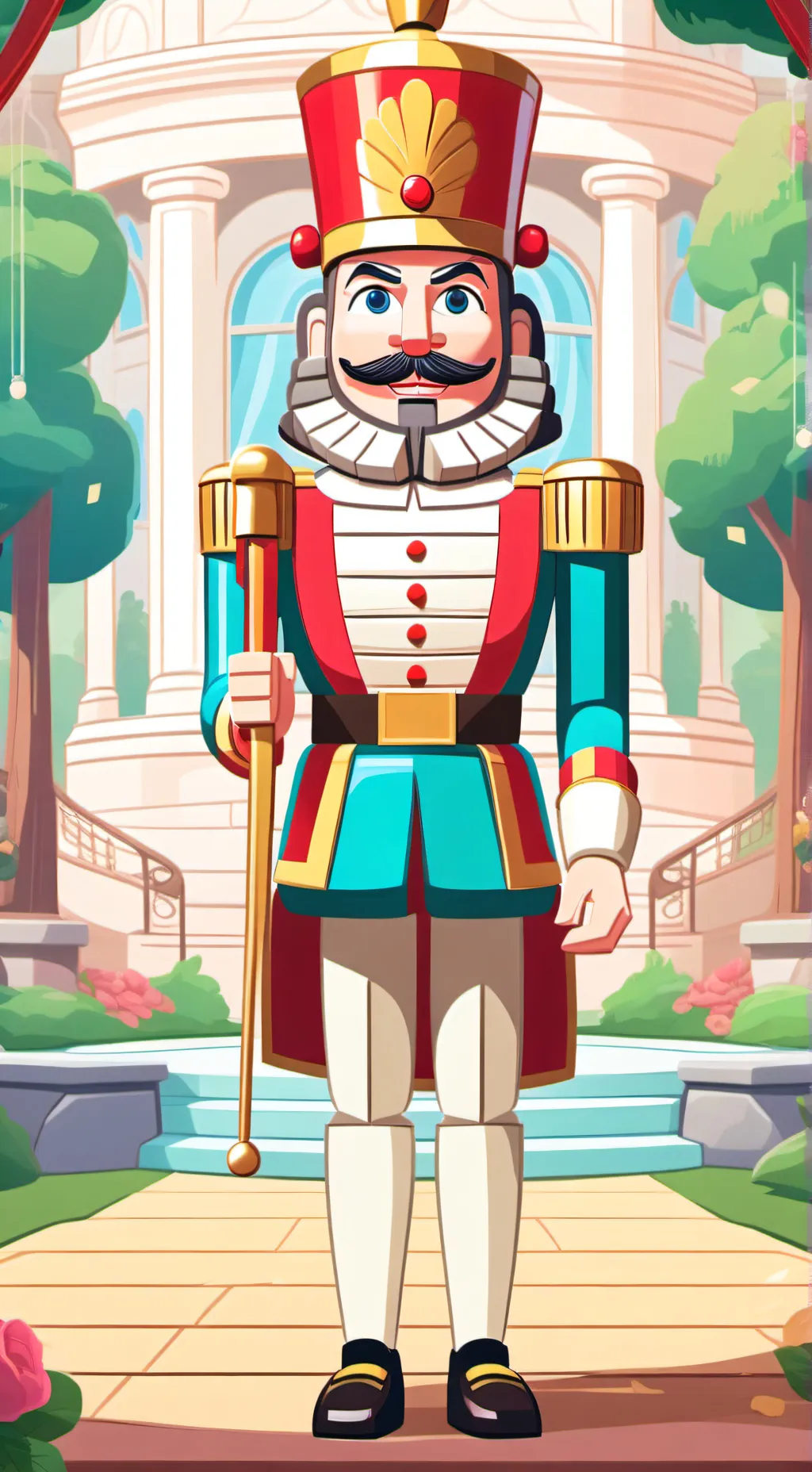 ai character: 🚂Toy land🧸 background