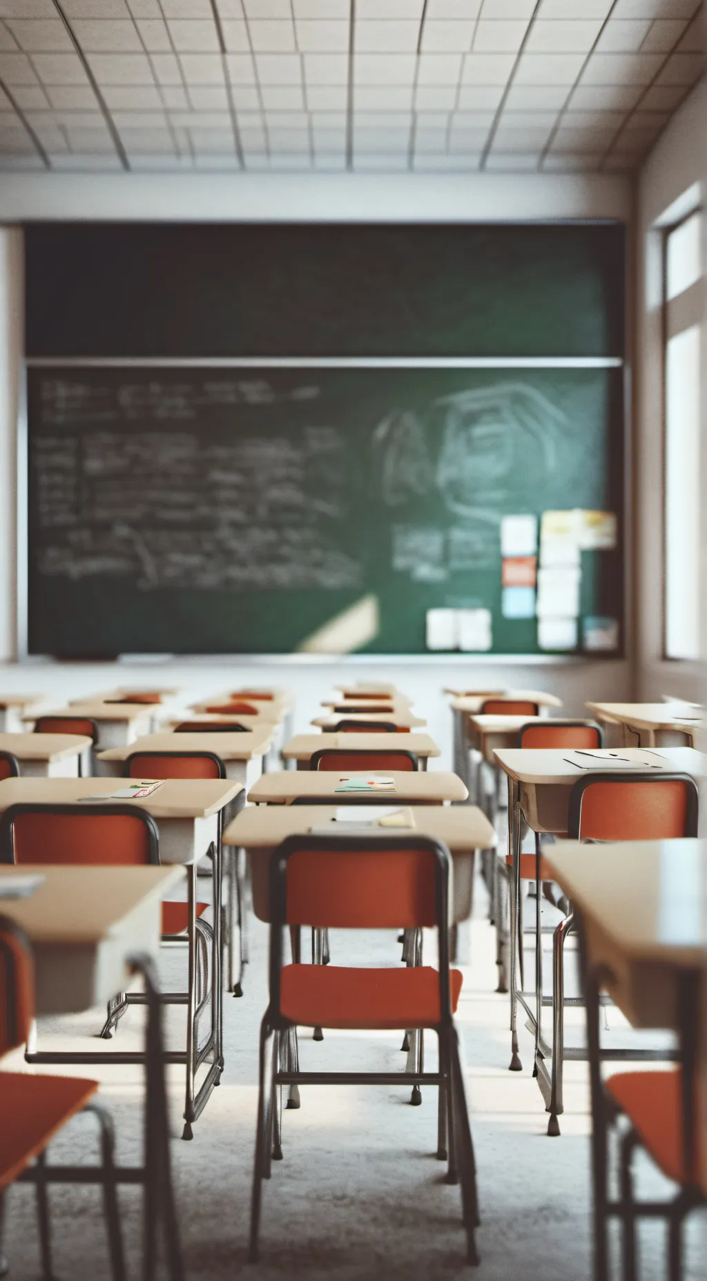 ai character: Classroom background