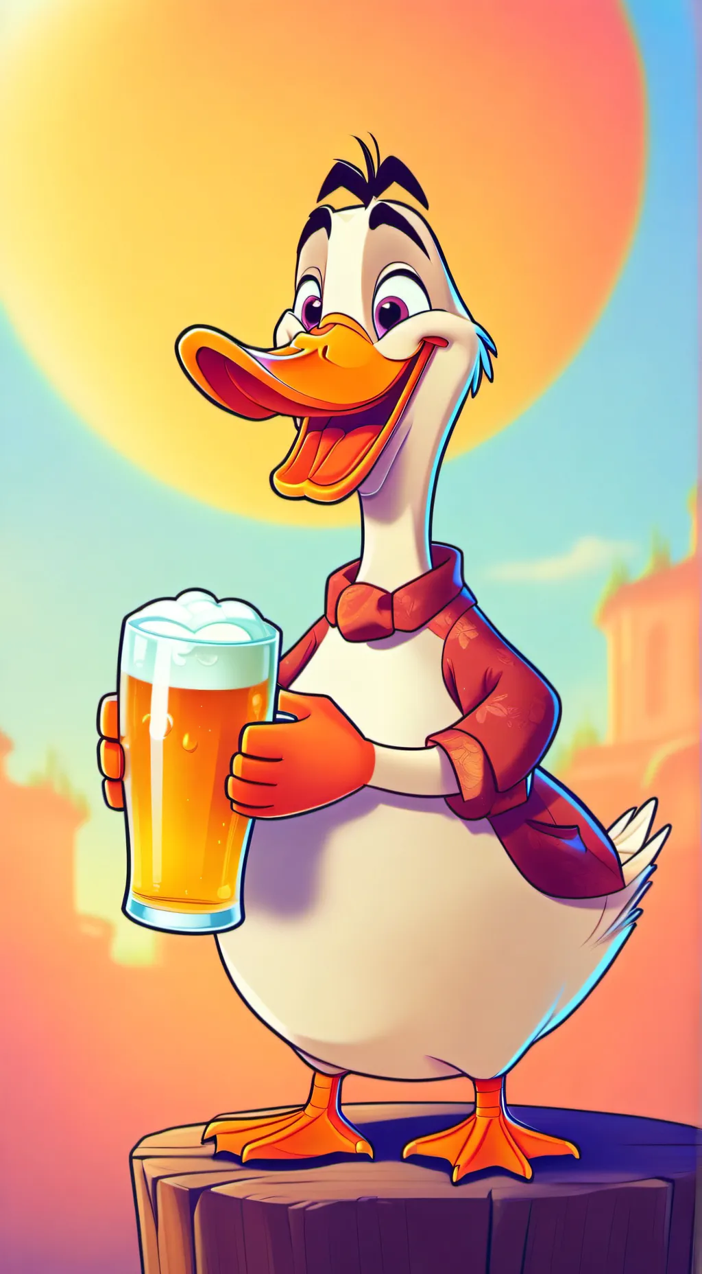 ai character: johnny the goose background