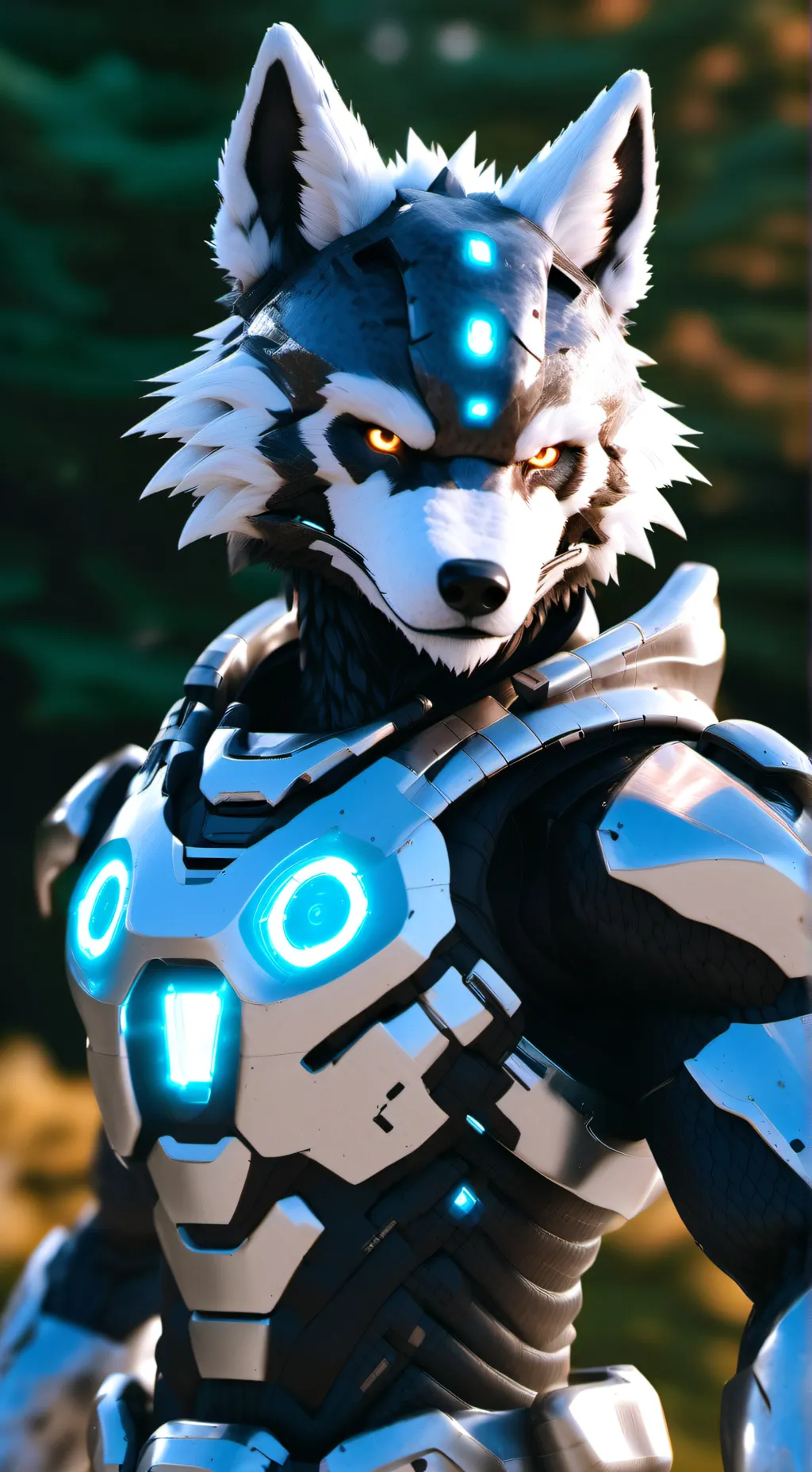 ai character:  FURRY SOLDIEr background