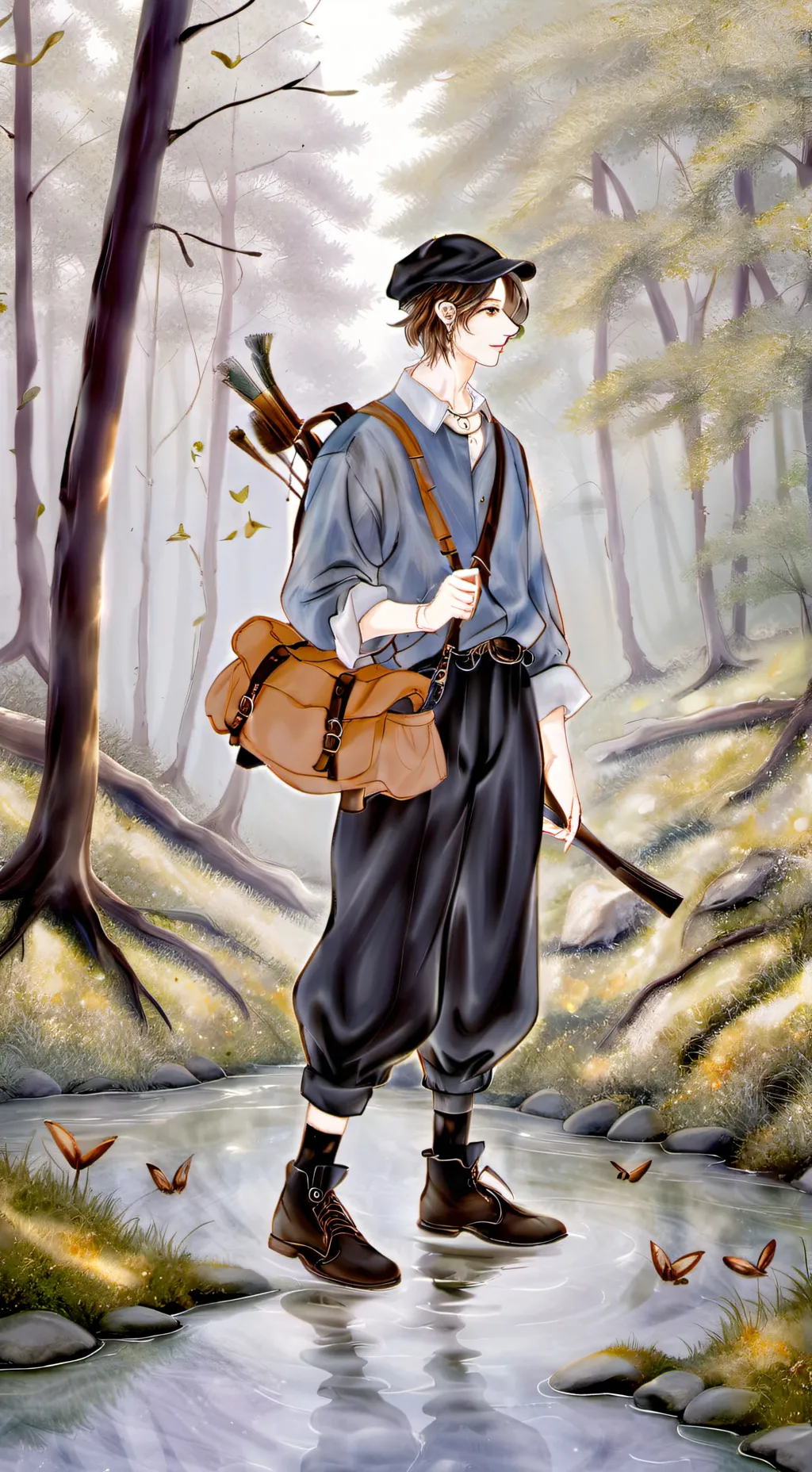 ai character: Free drawings background