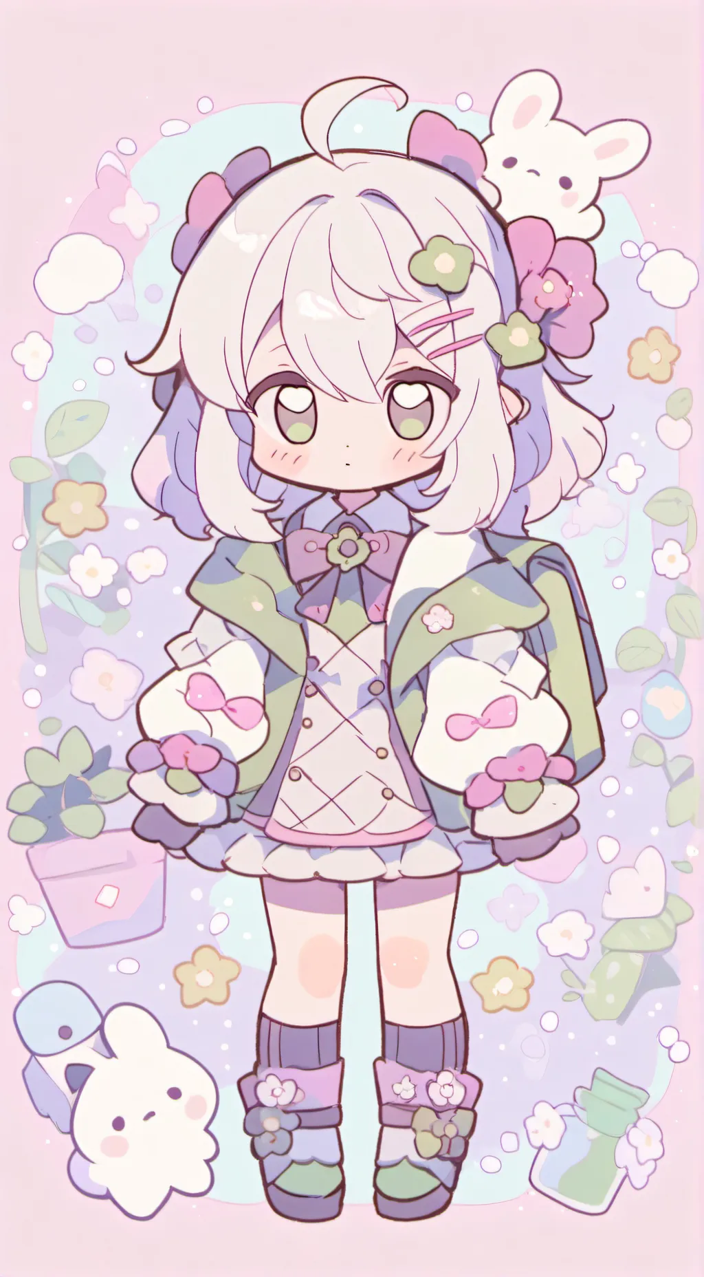 ai character: kittens in ur room background