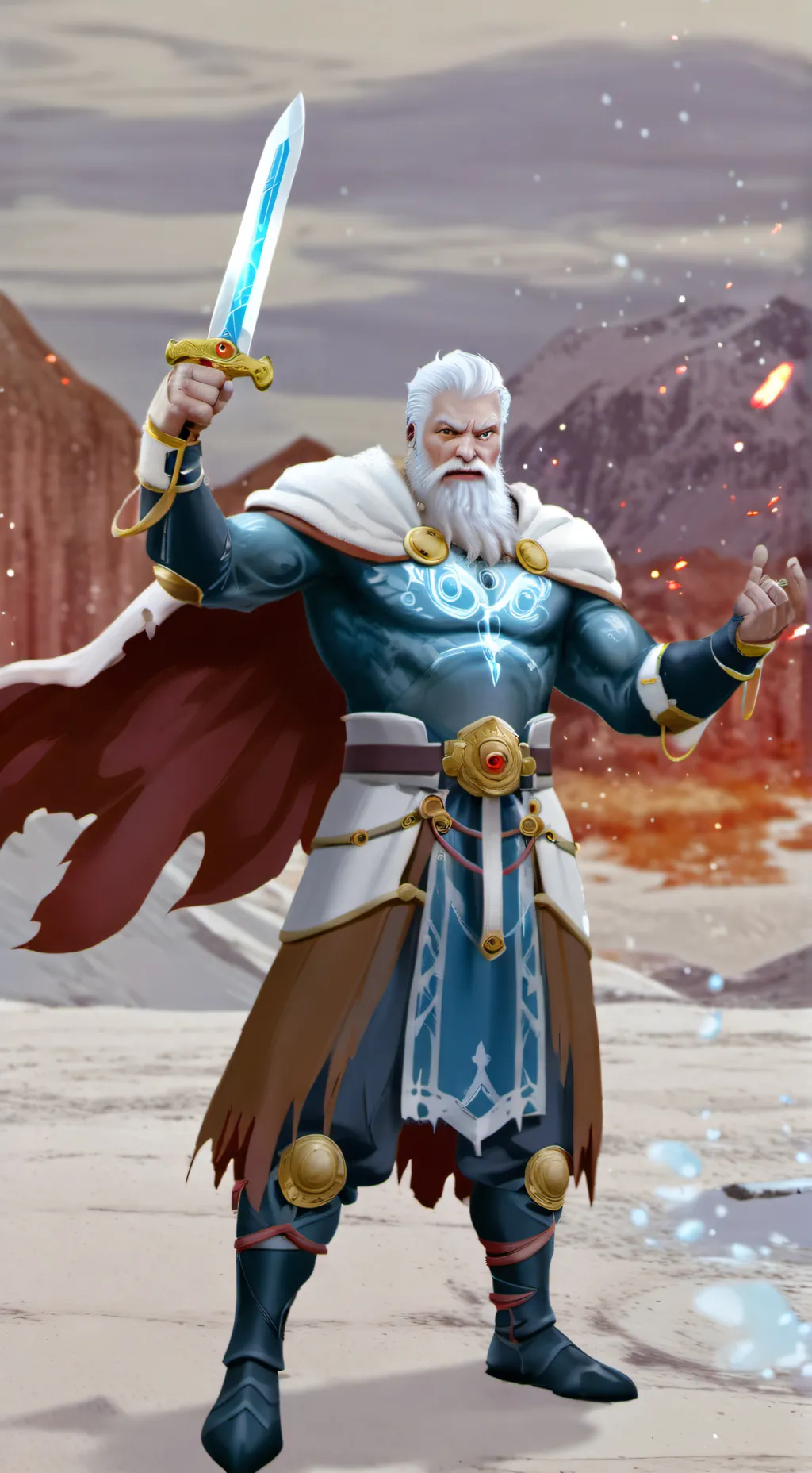 ai character: mad knight  background