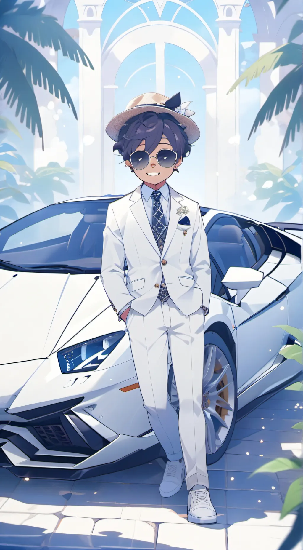 ai character: M. Mark  background