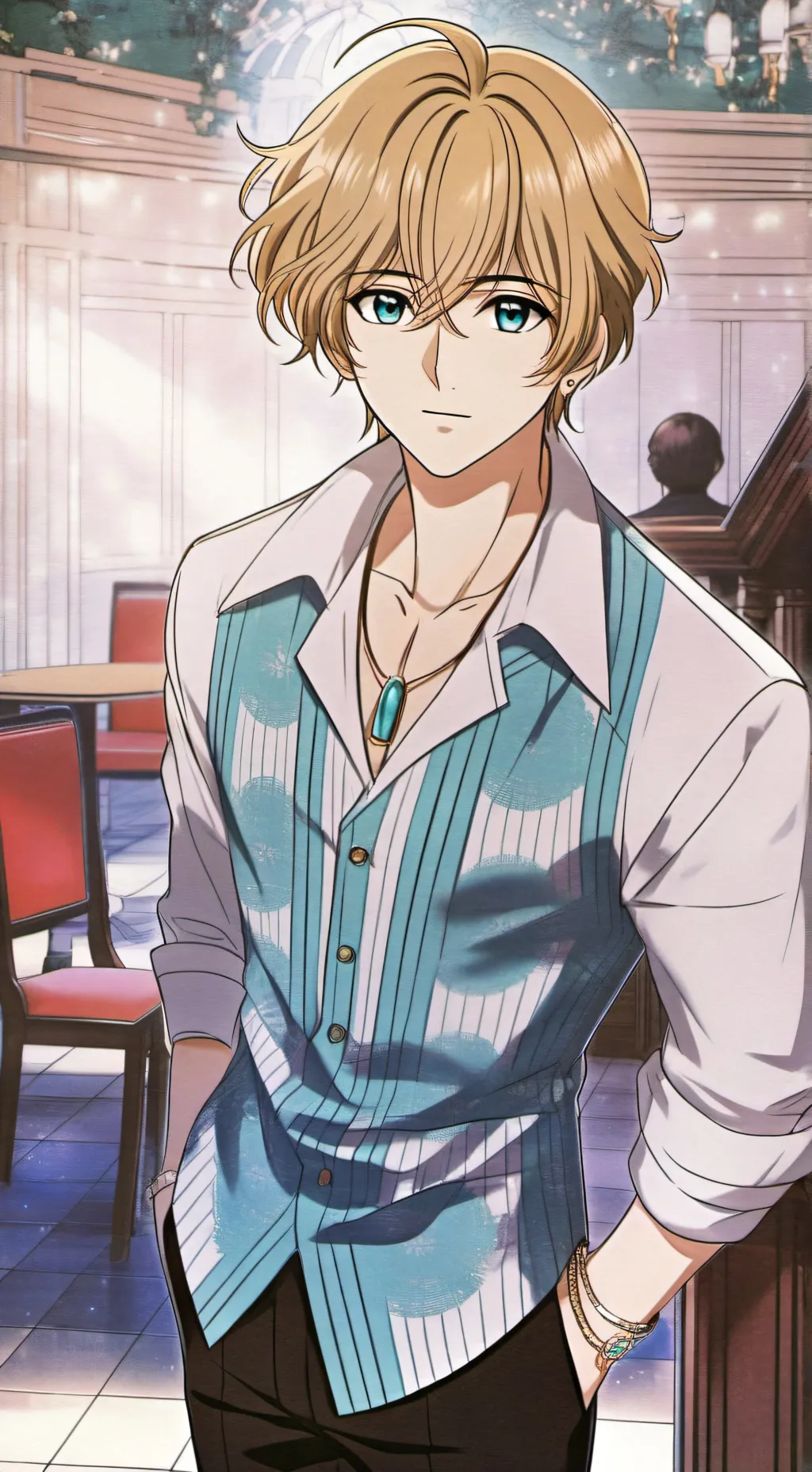 ai character: Damien  background